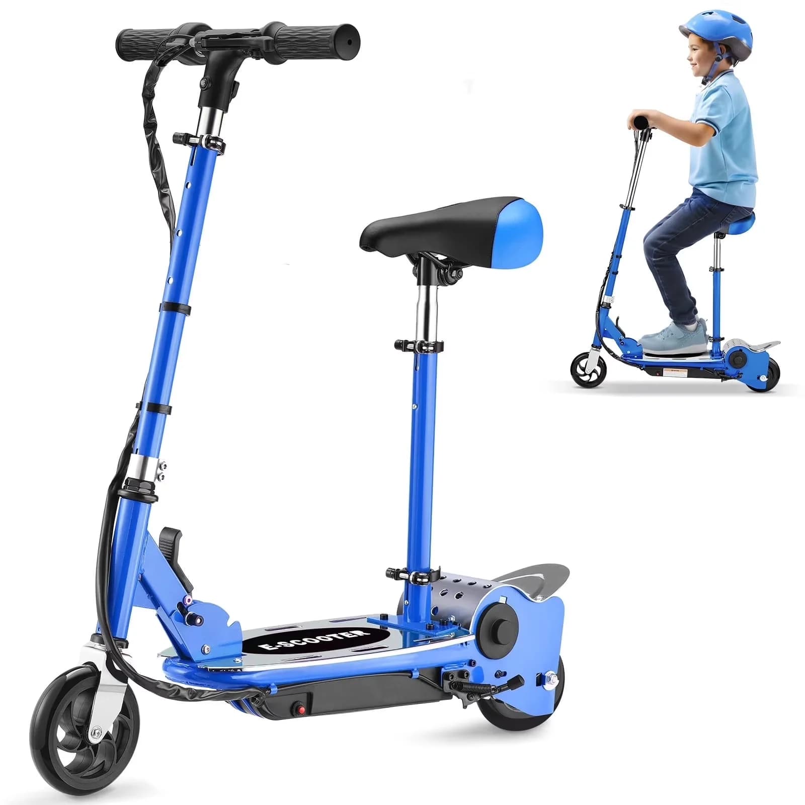 Scooter Essential with Foldable, Portable, Upgraded Electric - Dark Blue Steel Model E1B510