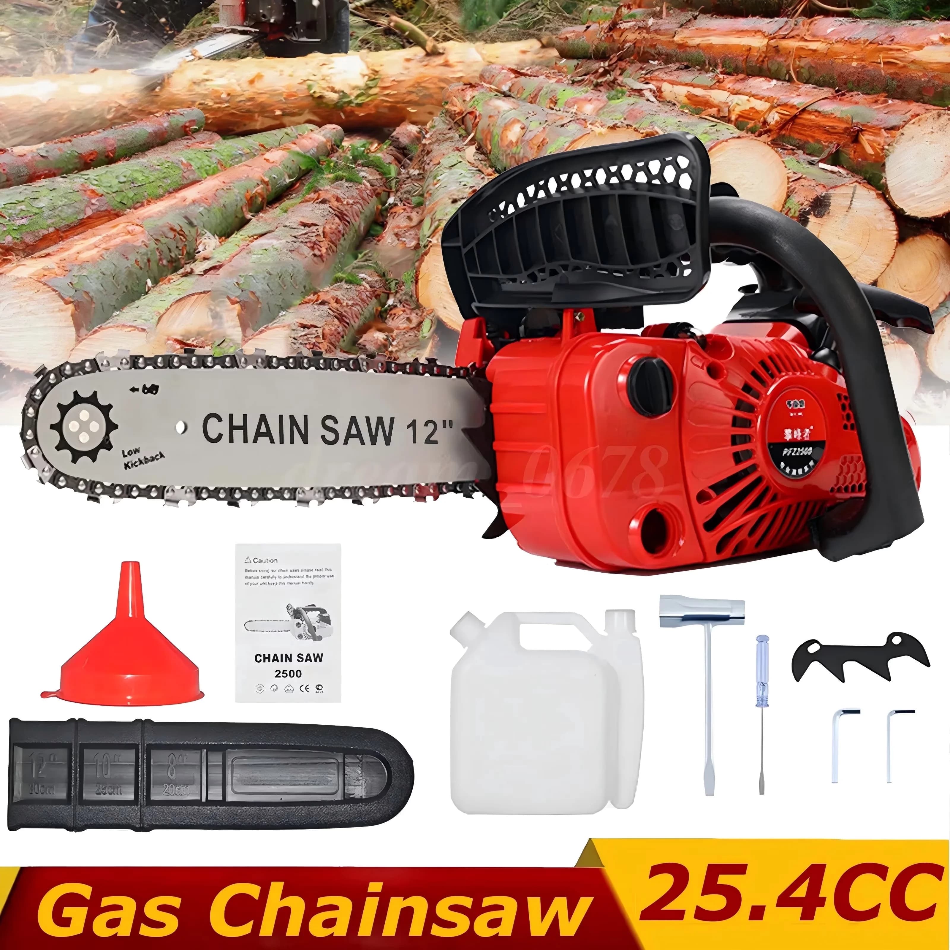 Chainsaw Classic with Tool-Less Chain Tensioning, Sprocket shape: star-shaped, Power source: Gasoline - Model A31F83