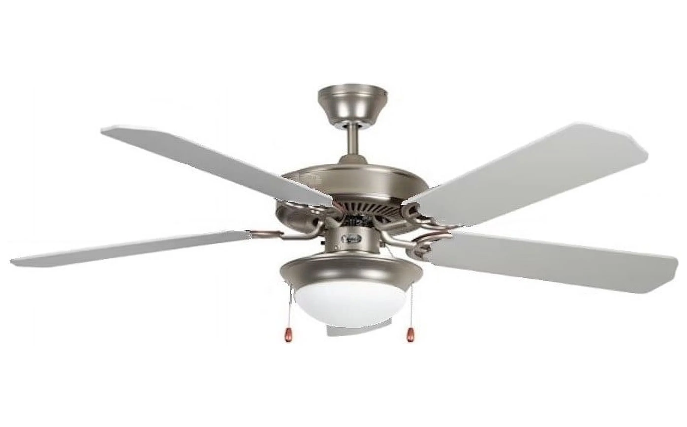 Efficient Ceiling Fan with LED, Contemporary, Reversible Blades - Silver Model B00E19