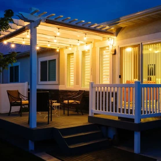 Novelty Light Versatile with LED, Provides warm ambient lighting, Weather-resistant construction - Model 6AB1A5