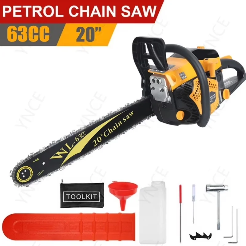 Chainsaw Versatile with Anti-Vibration, Automatic Chain Oiler - 20Inch 63Cc 2.8Kw Model 9AB701