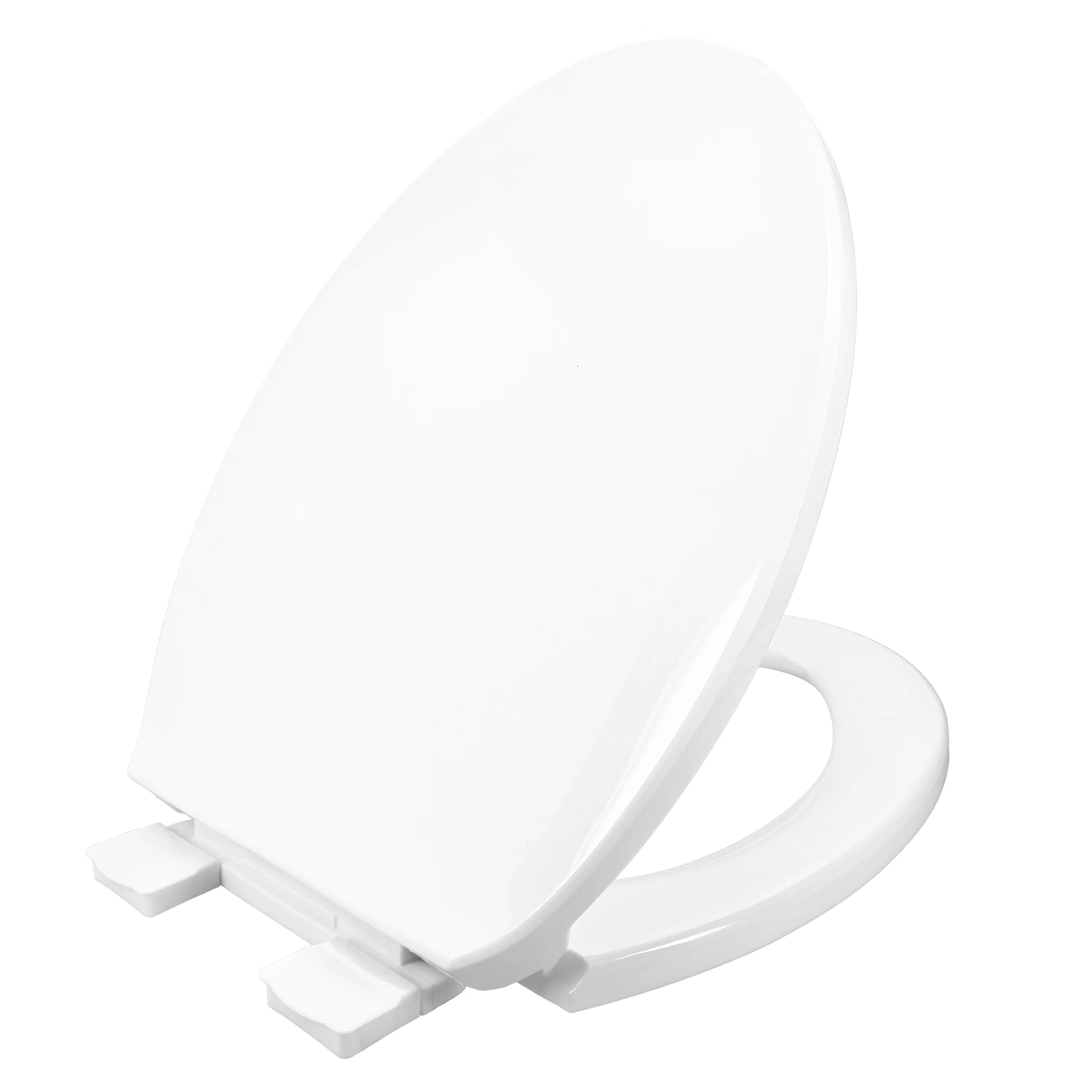 Efficient Toilet Seats And Lid with Antimicrobial, Easy-off Hinges - White Plastic Model 70D5FA