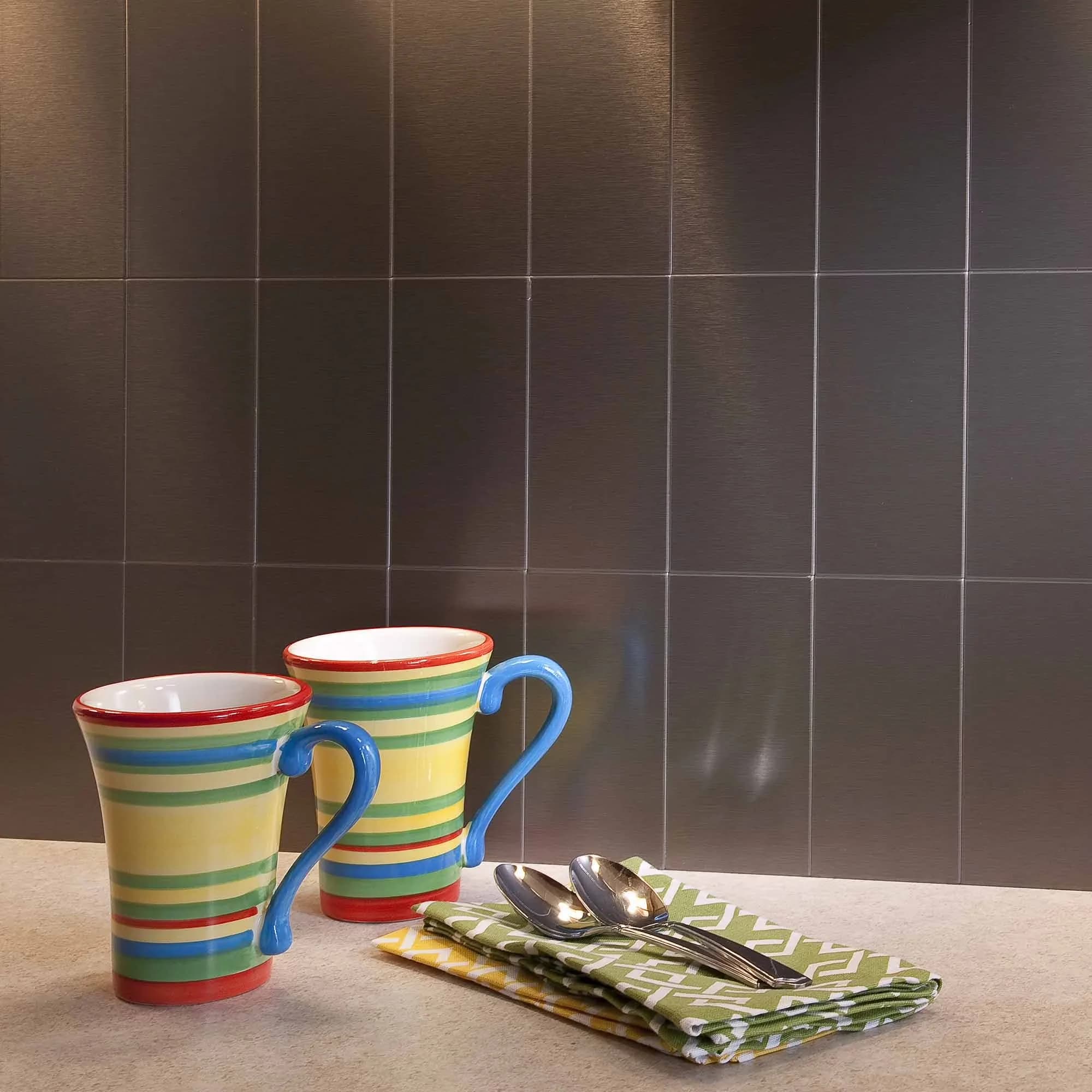 Sleek Kitchen Renovation with Double-Sided - Metal Stainless Short Grain for Kitchen Model DD984D