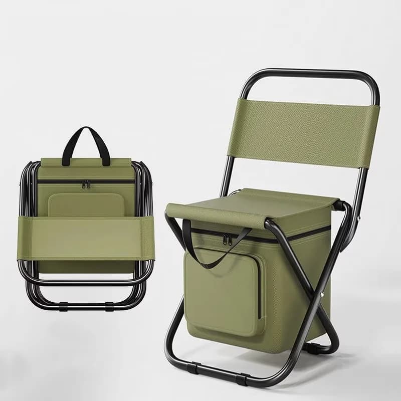 Quality Beach Chair with Portable, Foldable, insulation bag - Iron Green Model 988305