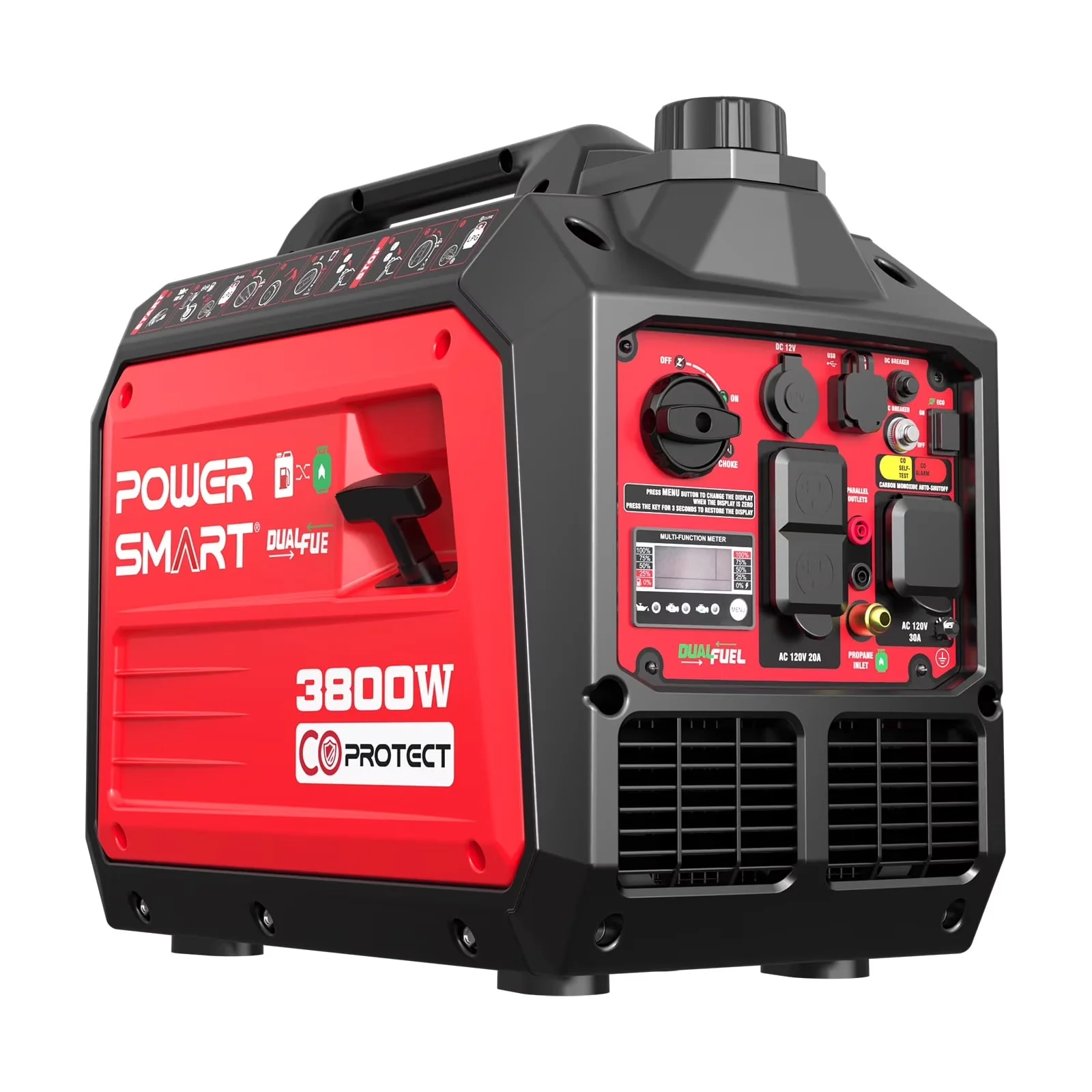 Generator Innovative with 3800W, Overload Protection, Low Oil Shutdown - Model 52E96B