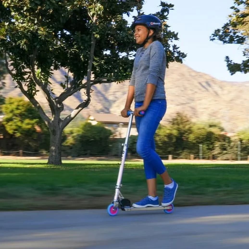 Scooter Efficient with Lightweight, Compact, A Kick - Pink Aluminum - Heavy Duty Model EEDC49