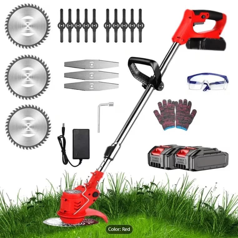 String Trimmer Sleek with Battery, Extendable, 3 in 1 Lightweight Grass - Red Model EF29C5