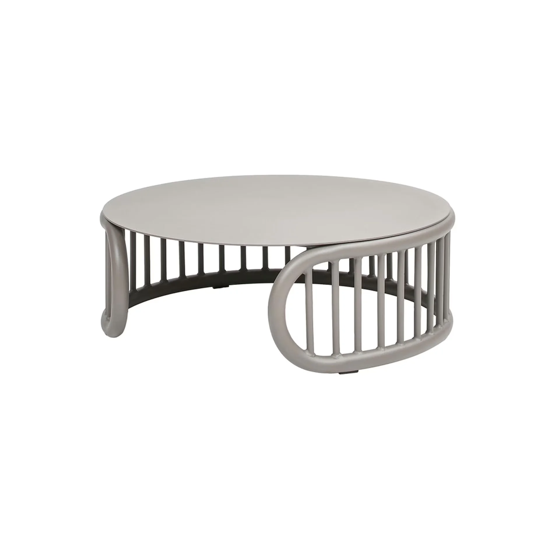 Patio Conversation Set Reliable with Modular, 34.5" Gray Aluminum - White Aluminum for Indoor, Outdoor Model 10630C