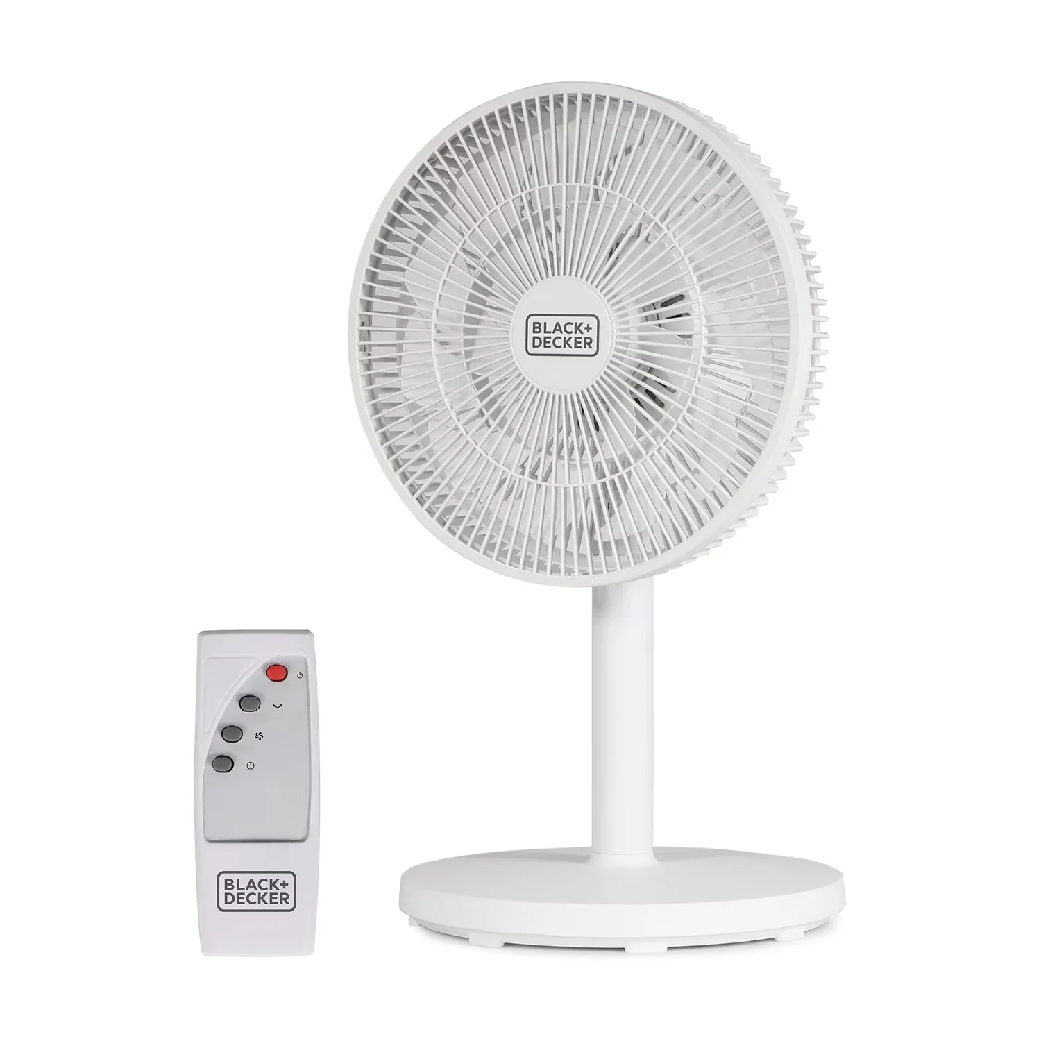 Fans In Cooling Compact with Battery, Remote Controlled, Oscillating - Plastic Casing White Model 655798