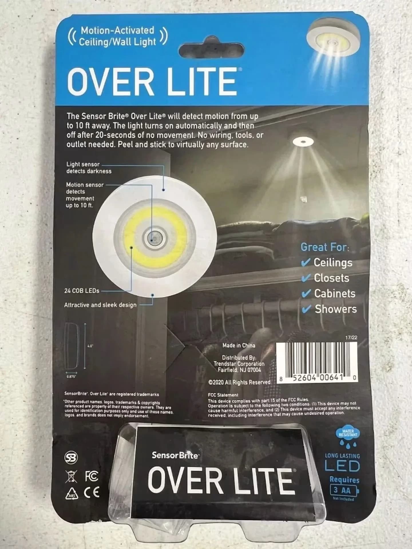 Quality Led Lighting with LED, Motion Sensing, Useful for both indoor and outdoor use. - Model 0373ED