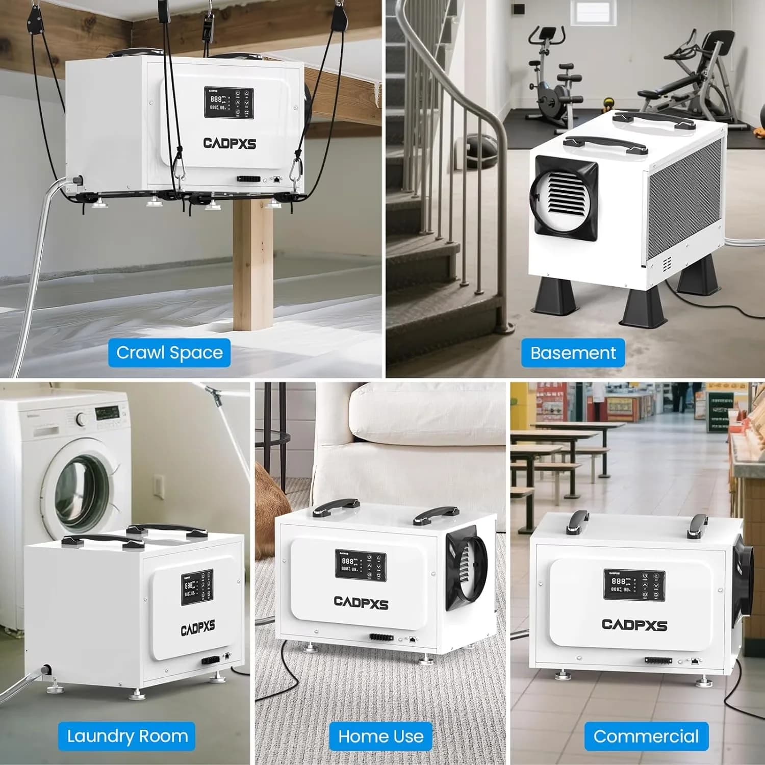 Compact Dehumidifier with Adjustable Humidistat, Automatic Shut-Off - White Model 1A3D57