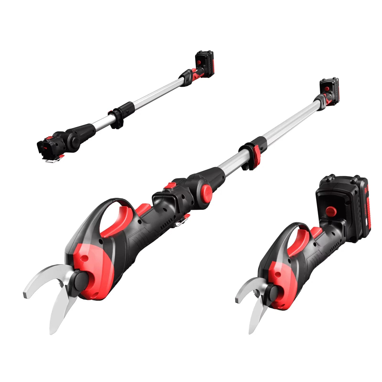 Versatile Pole Saw with Battery, 20V, Telescoping - Modern Design Model B7B8F4