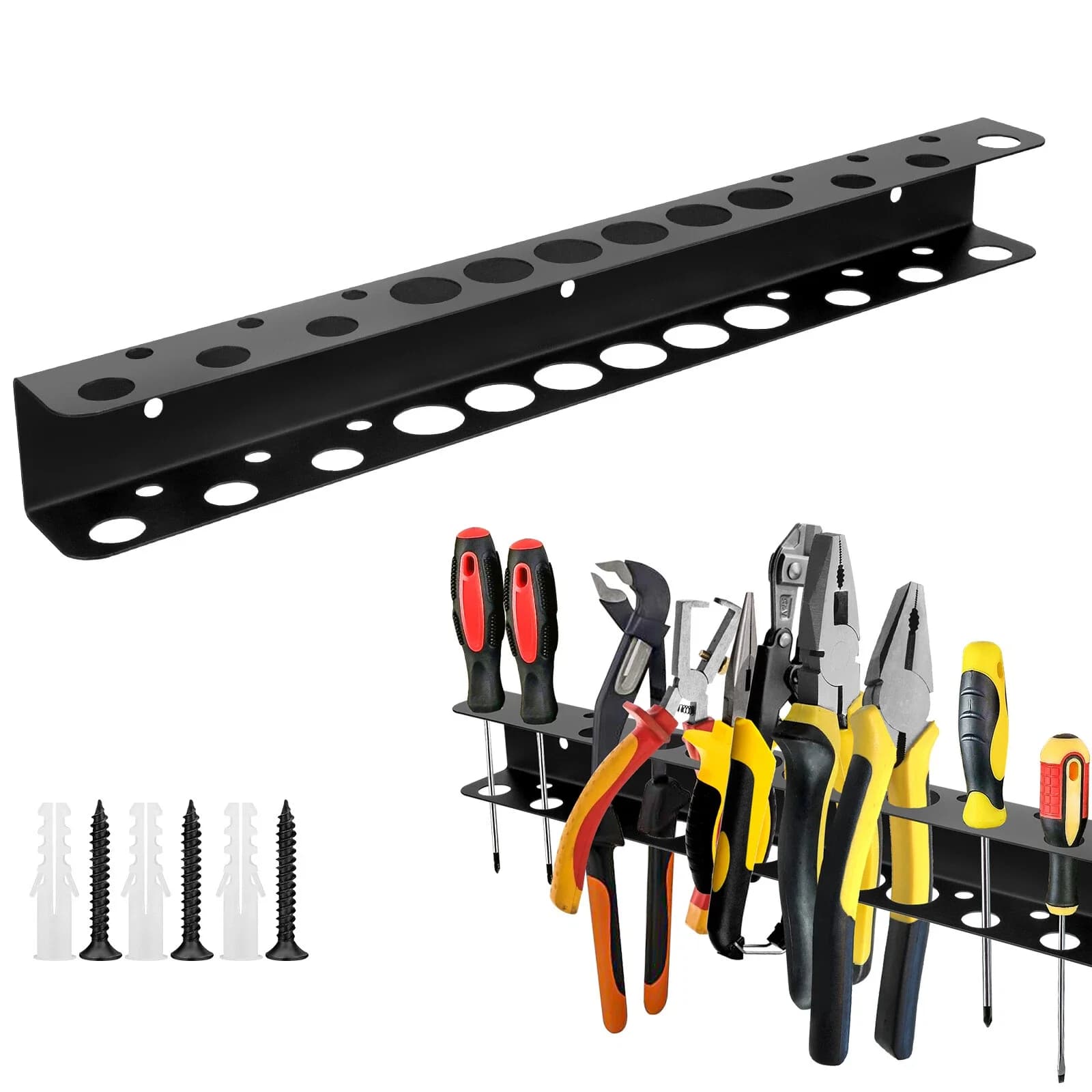 Toolstorage Essential with Screwdriver Holder Tool Rail Rack - Low Maintenance Model E1DA47