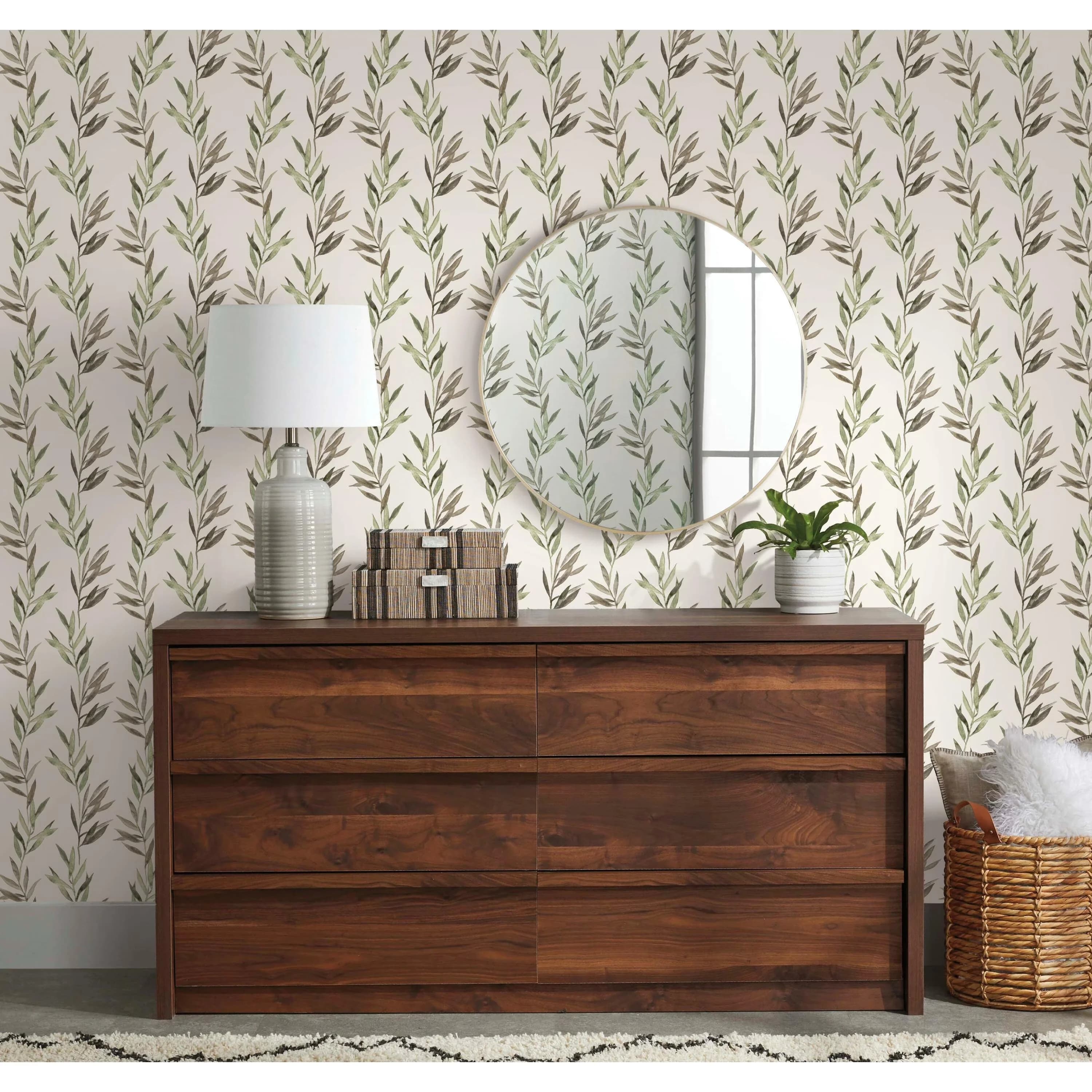 Compact Wallpaper Wall Decals Wall Covering with Removable, 100% removable peel and stick wallpaper, Scalata Branches - Vinyl Model 0E9FFC