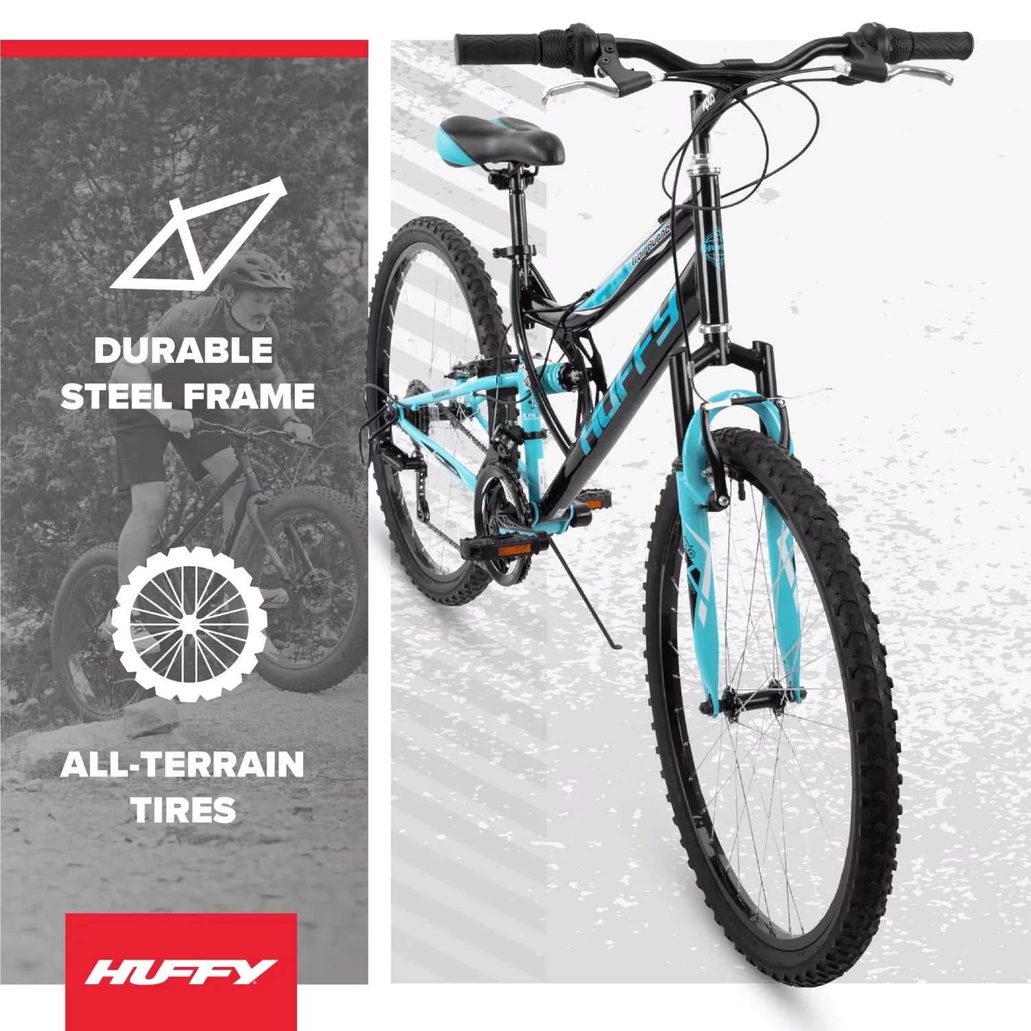 Mountain Bike Classic with Adjustable Seat, Adjustable Speed, 26" Trail Runner - Black Model 7565BC