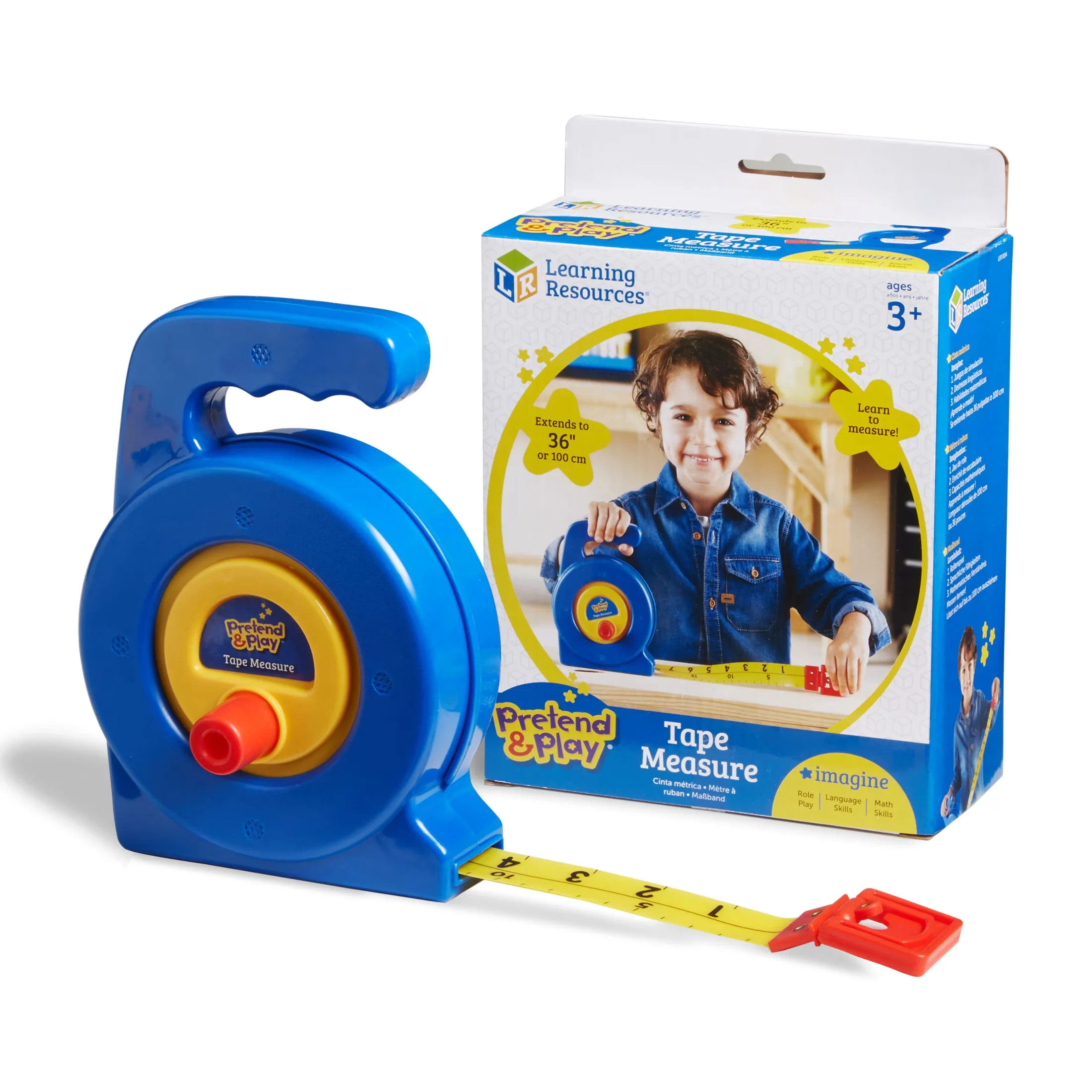 Measuring Layout Stylish with Durable, Pretend Play 3" Long Tape Measure, Kids Construction Toys - Multicolor Plastic Model 70B1D9