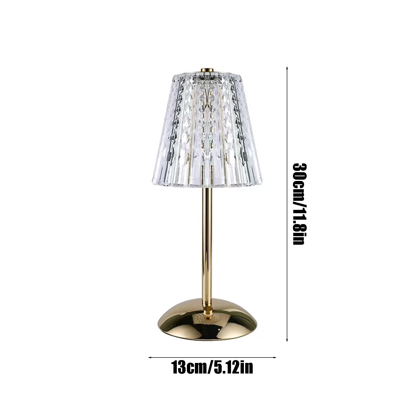 Sleek Table Lamp with Battery, Dimmable - Multicolor Metal 30x13x13cm - Contemporary Style Model C91C2D