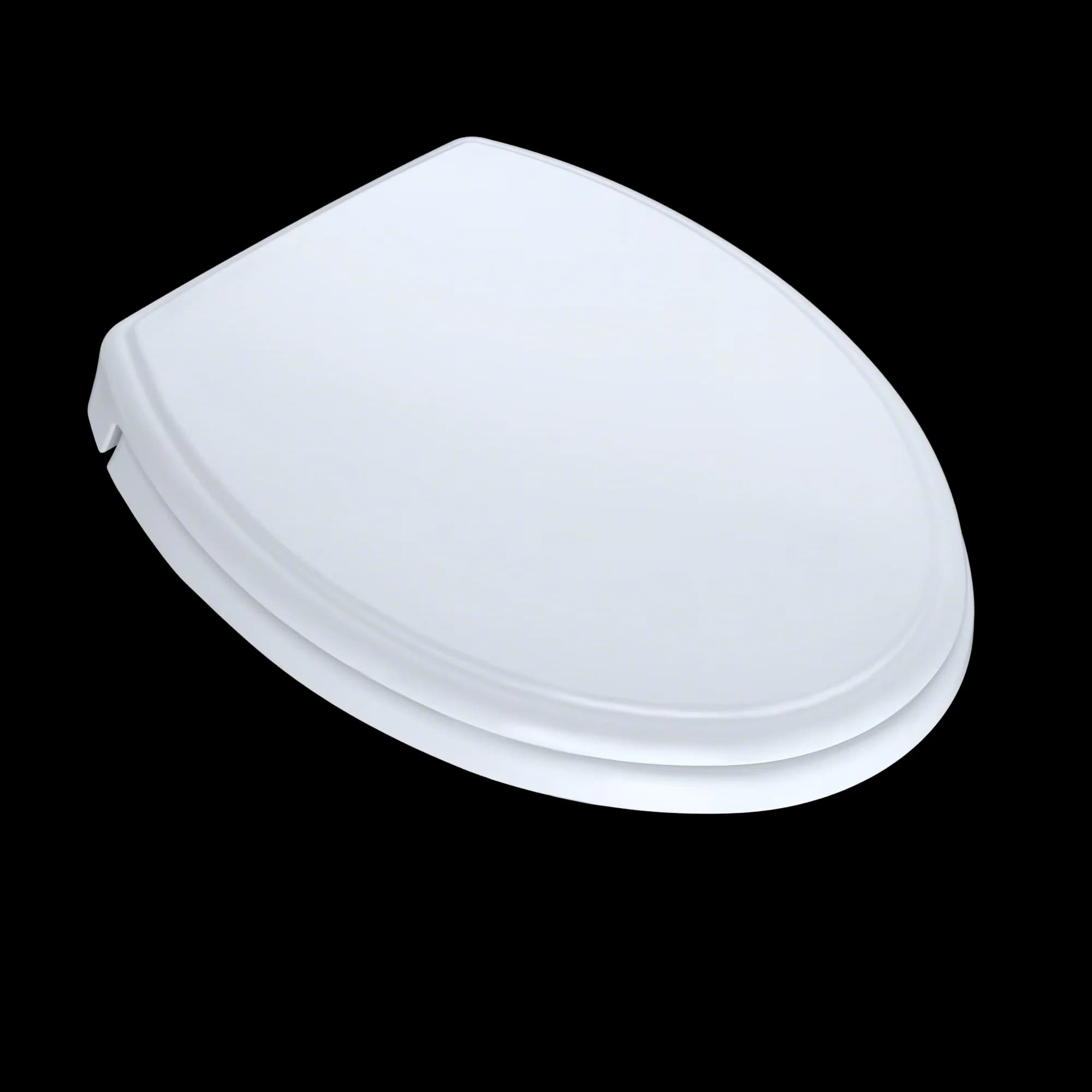 Toilet Seats And Lid Compact with Cotton White, Toilet Seats, ® Traditional SoftClose® Non Slamming - Plastic White Model 66F7A9