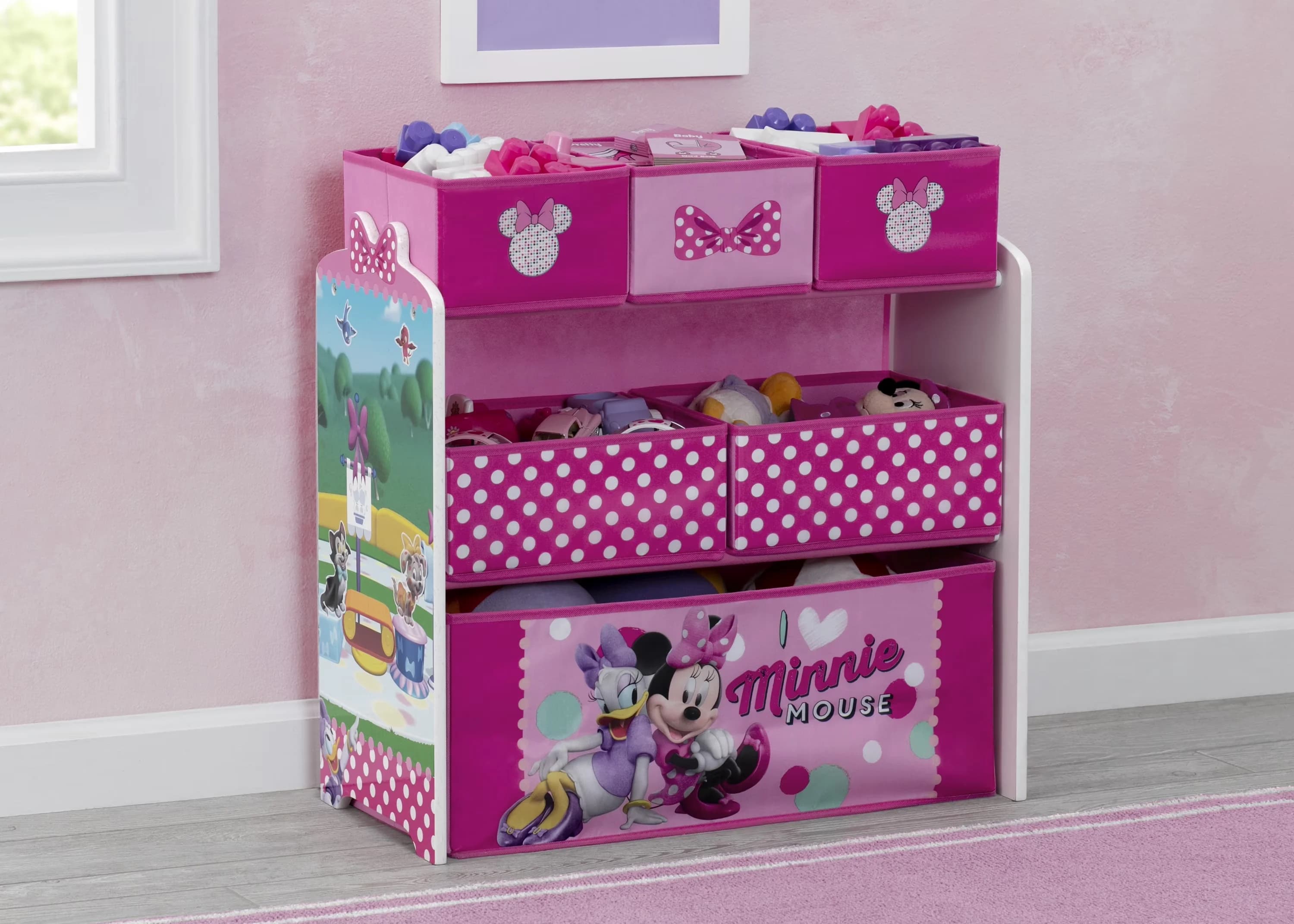 Garage Storage Supply Versatile with 1 Pack, Pink - Mdf, Fabric, Metal, Mdf Pink Model DC3F34