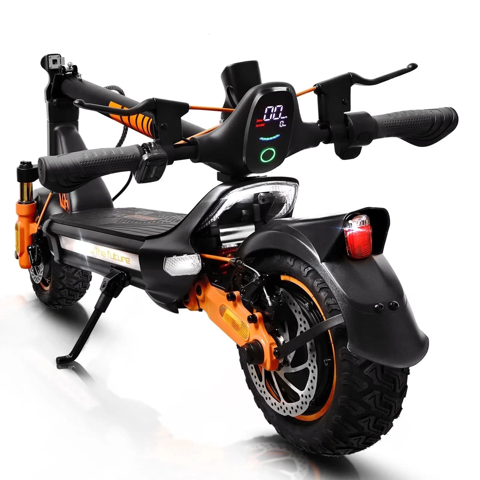 Scooter Efficient with Up to 31Mph, Max Load 440 lbs, 40 Miles Long Range - Aluminum Aolly Black Model 638C3D