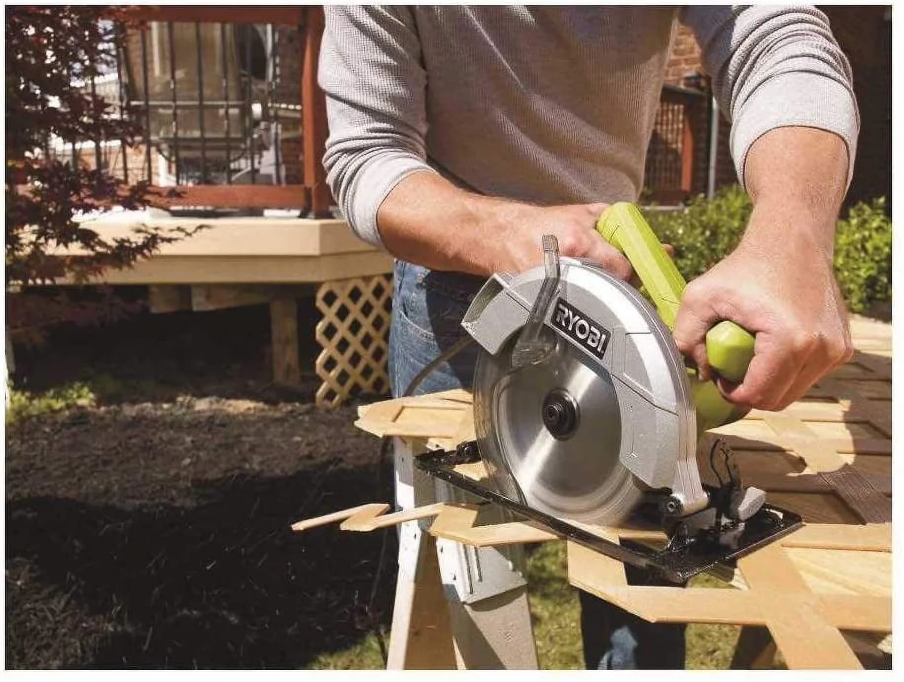 Efficient Power Saw with Adjustable, 5000 RPM, 12 Amp 7.25 in Circular - Multicolor Model CC3BA7