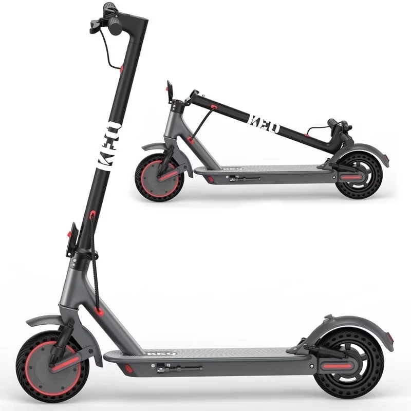 Sleek Scooter with 500W, Bluetooth, Electric Adults - Aluminum Alloy Black for Travel Model 983E03