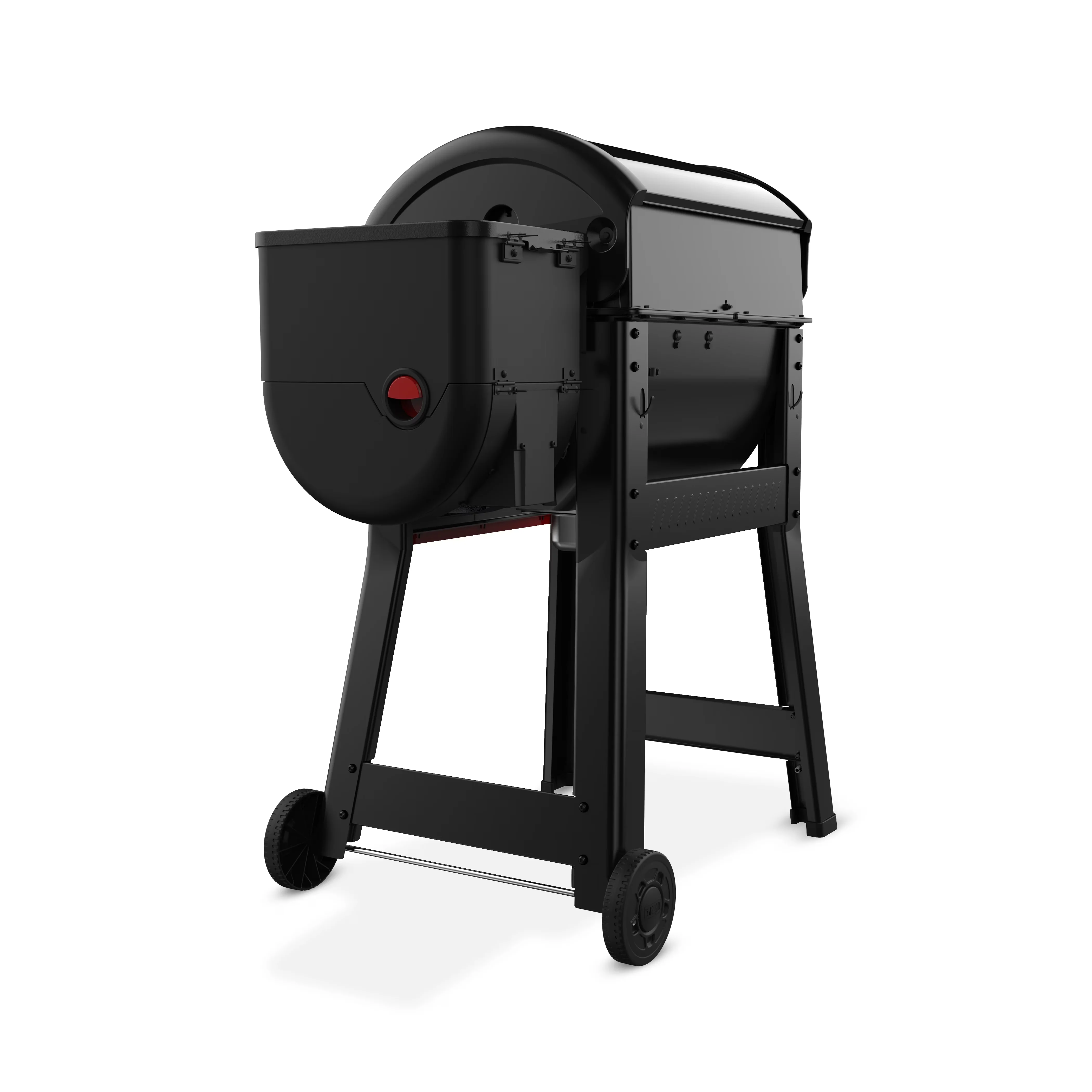 Sleek Smoker with Digital Temperature Control, 22 Inch Wood Fired Pellet - Porcelain Enamel Black Model FBE3AD
