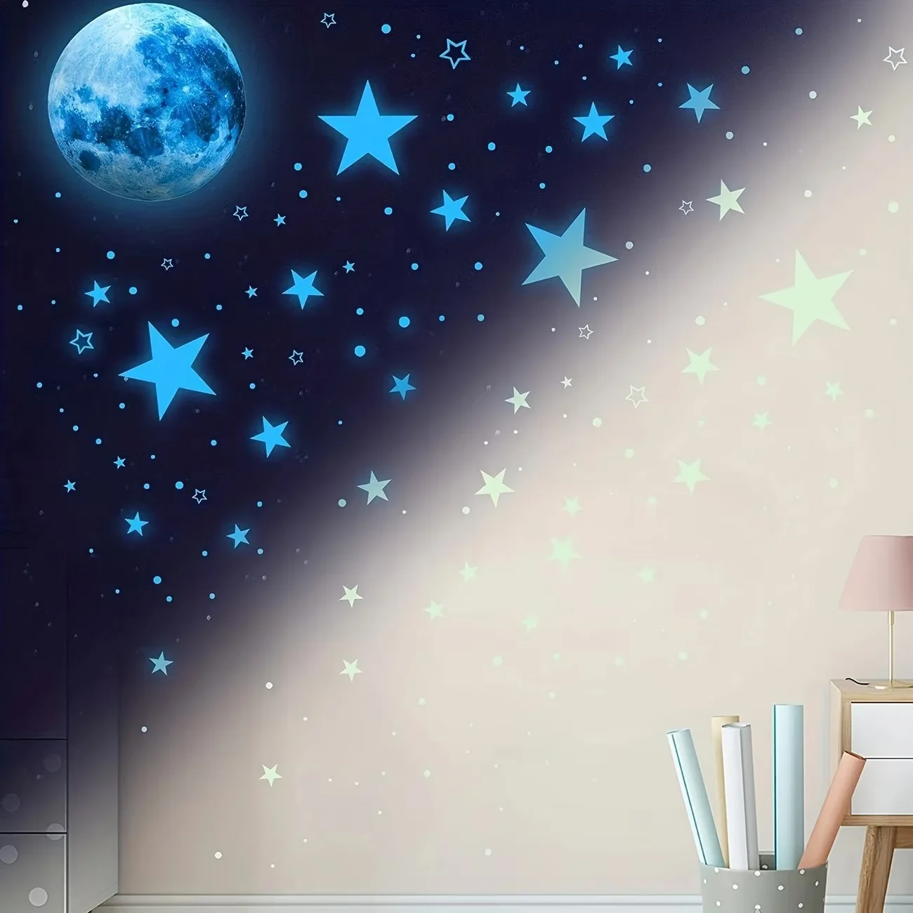 Wallpaper Wall Decals Wall Covering Durable with Fade Proof, Perfect gift for Girls or Boys - Pvc Blue Model 2E2B8B