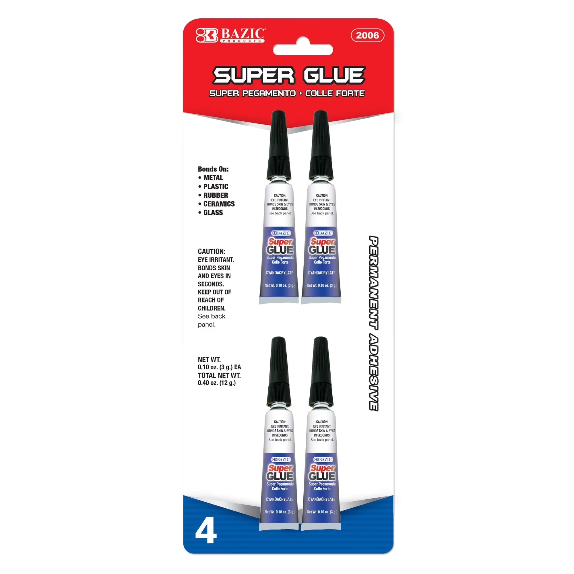 Professional Building Material with 1-Pack, Clear Adhesive Fluid Liquid (4/Pack) - Clear Model 85208A