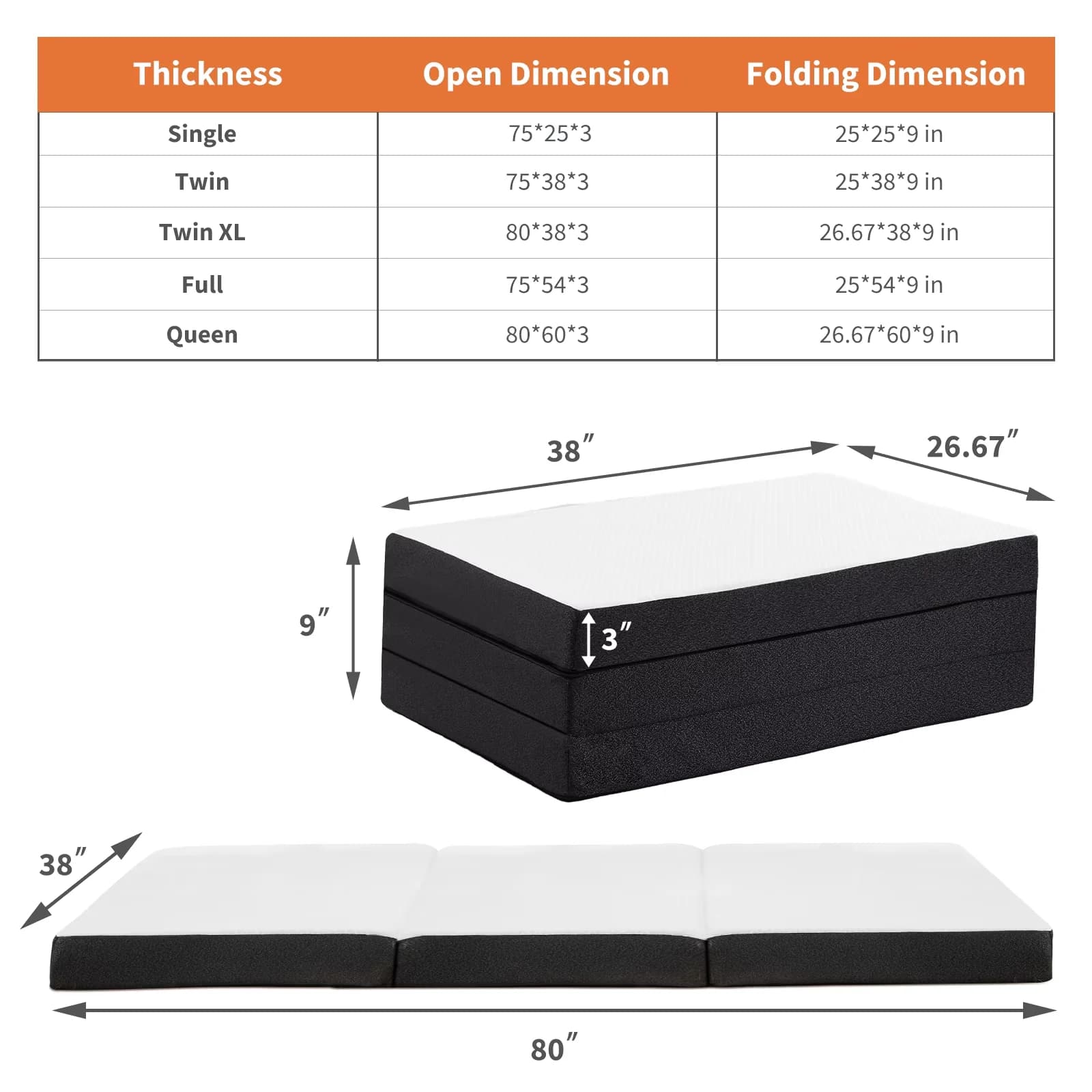Essential Mattresses Accessory with Stain Resistant - White Polyester for Camping Model 759F68