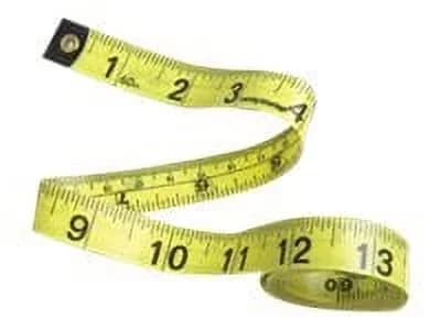 Innovative Measuring Layout with Sold as 10/Set., 5' Tape Measure Vinyl (7614), Tape length: 5'/152cm. 10 tapes per set. - Lime Plastic Model 0A50A8
