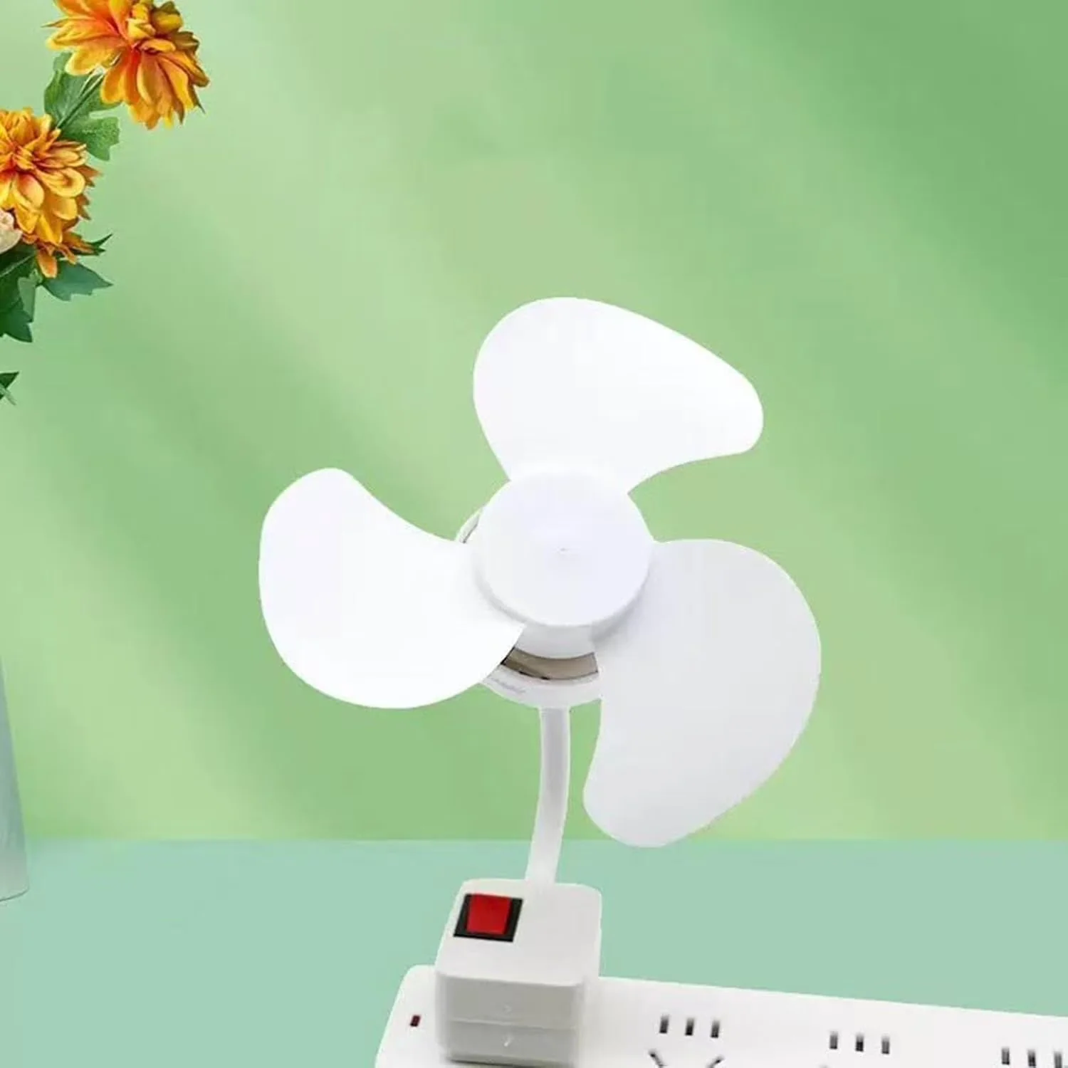 Essential Fans In Cooling with Quiet Socket Fan, Mini Plug-in Wall Fan - Plastic, Metal Model 01610B