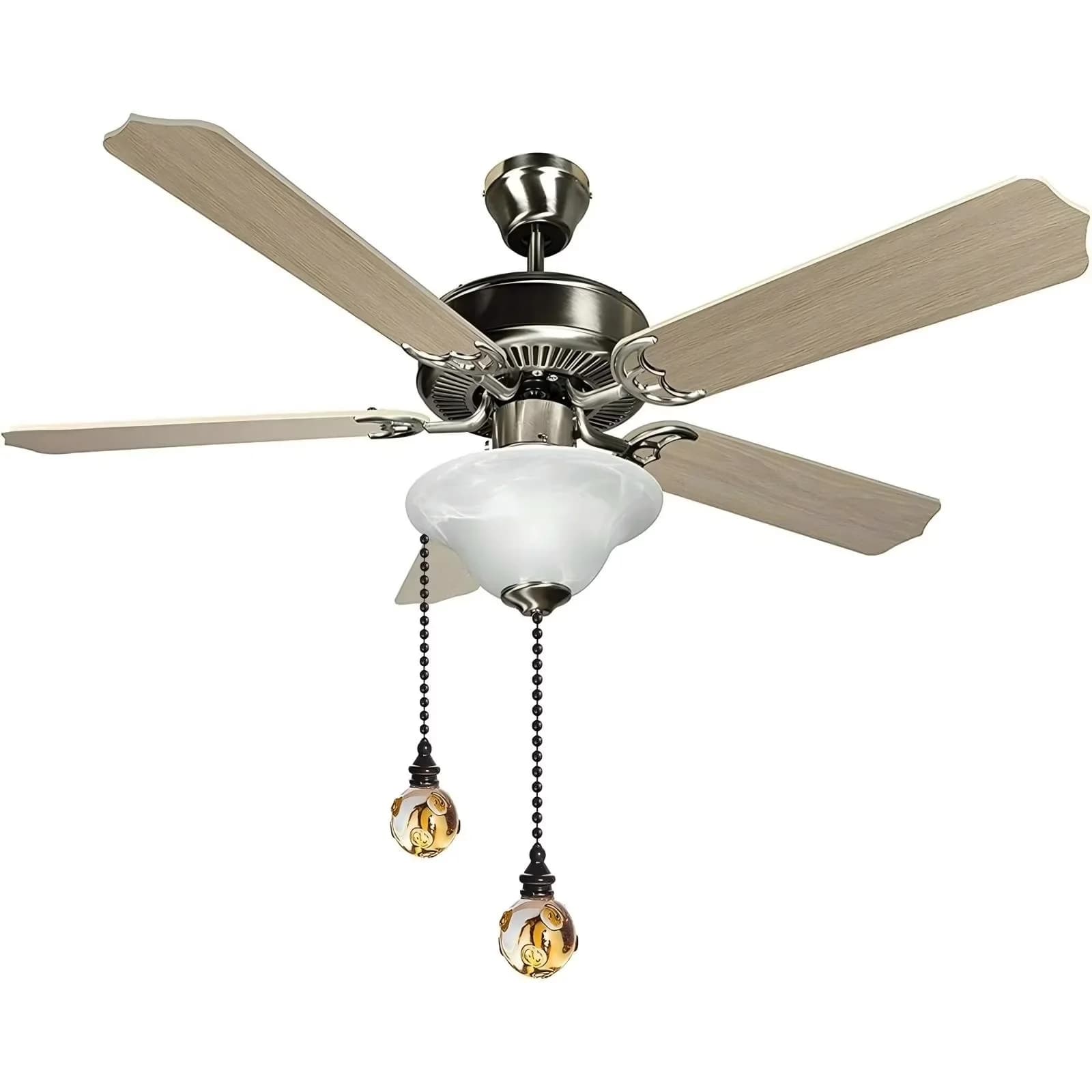 Classic Ceiling Fan - Metal Orange for Home Pull - Built to Last Model E9A1CD