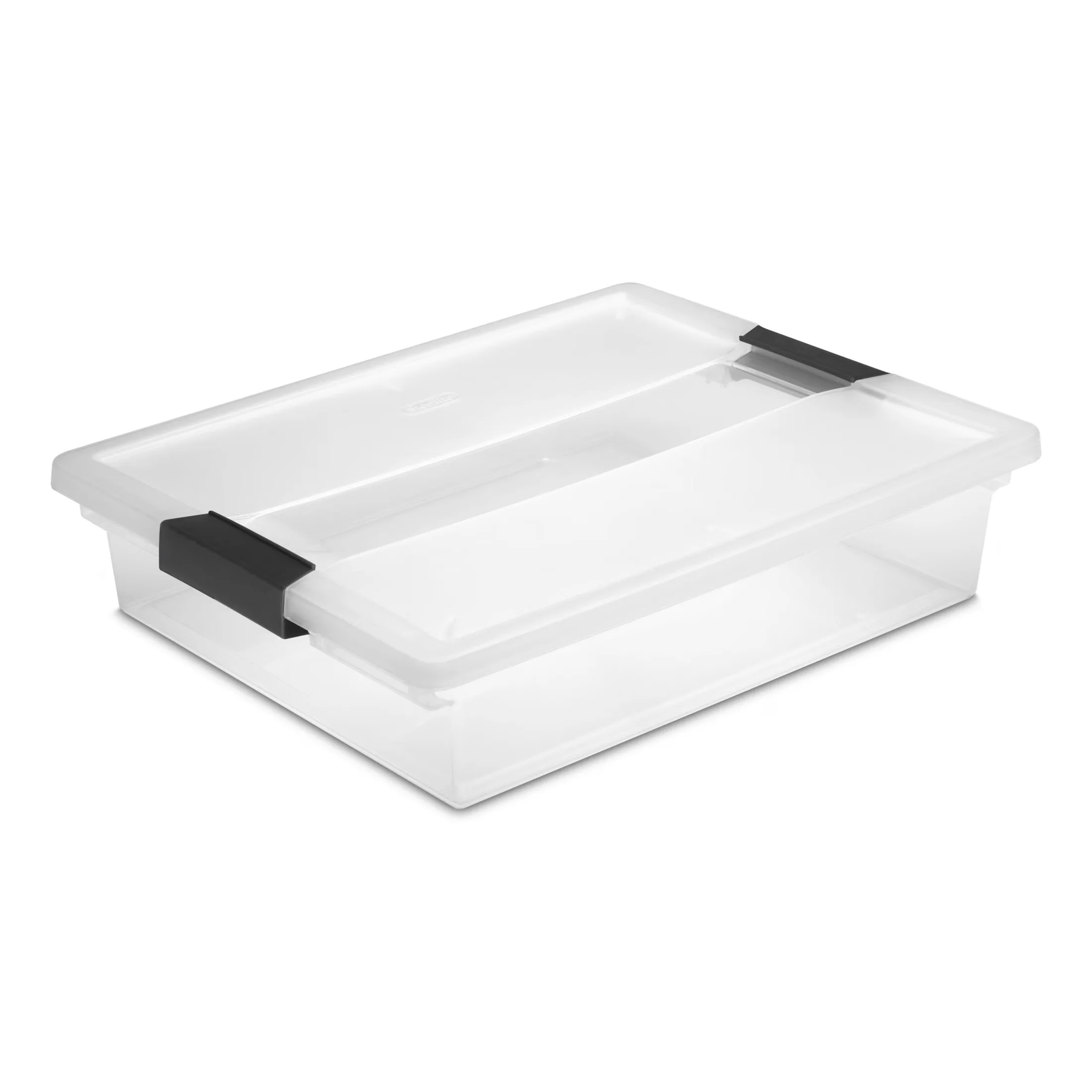 Compact Garage Storage Supply with Stackable, Large Clip Box - Black Plastic Model 20041C