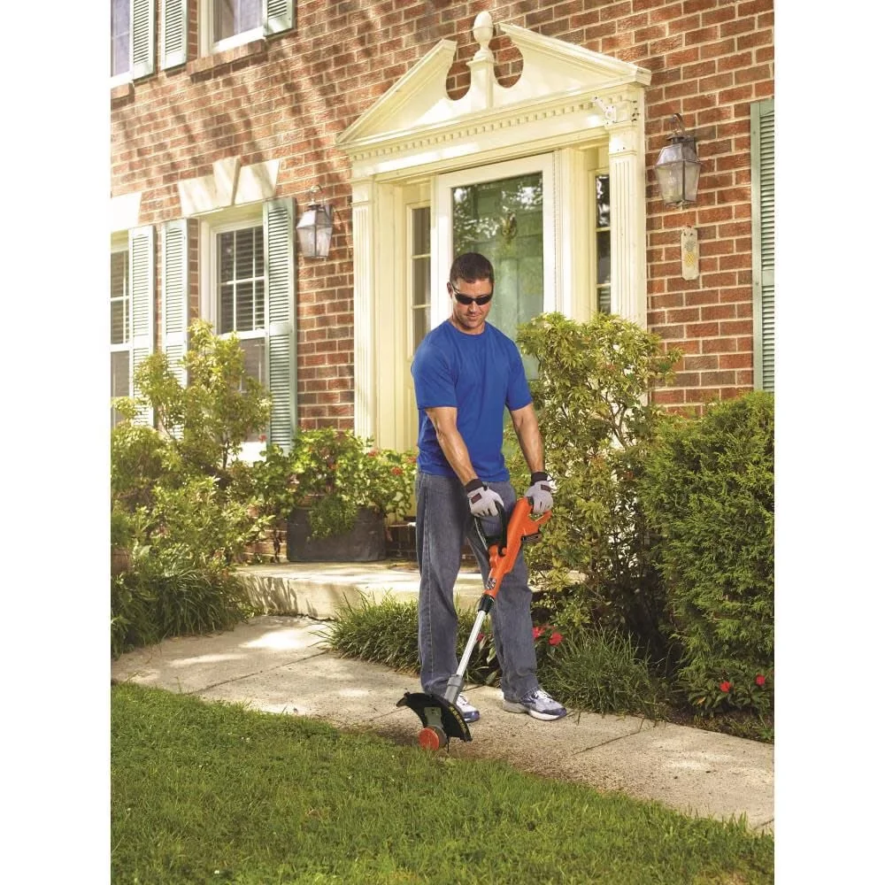 Premium String Trimmer with Battery, Automatic Line Feed, 20-Volt MAX* Cordless 2-in-1 and Edger - Orange Model 9CCFBE