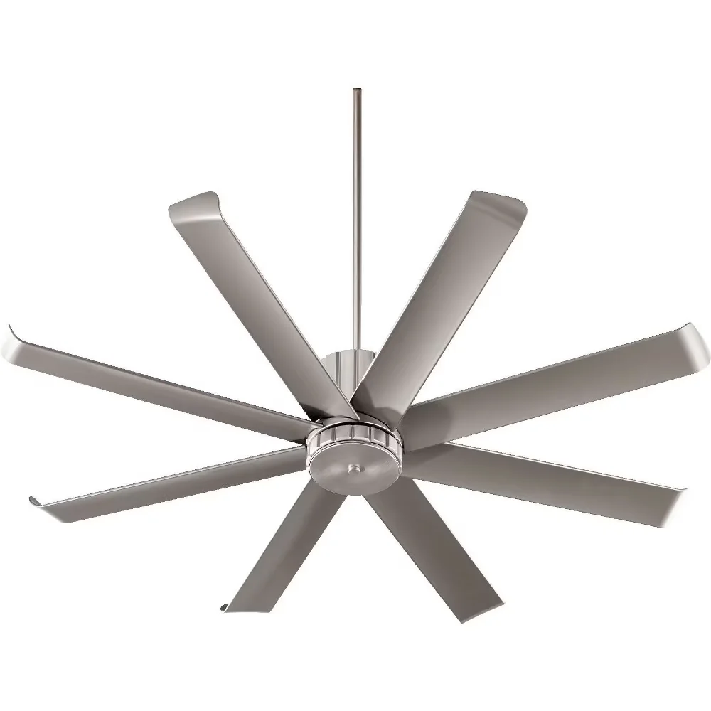 Classic Ceiling Fan with Energy Efficient, Transitional - No Shade Silver Model 2E1B65