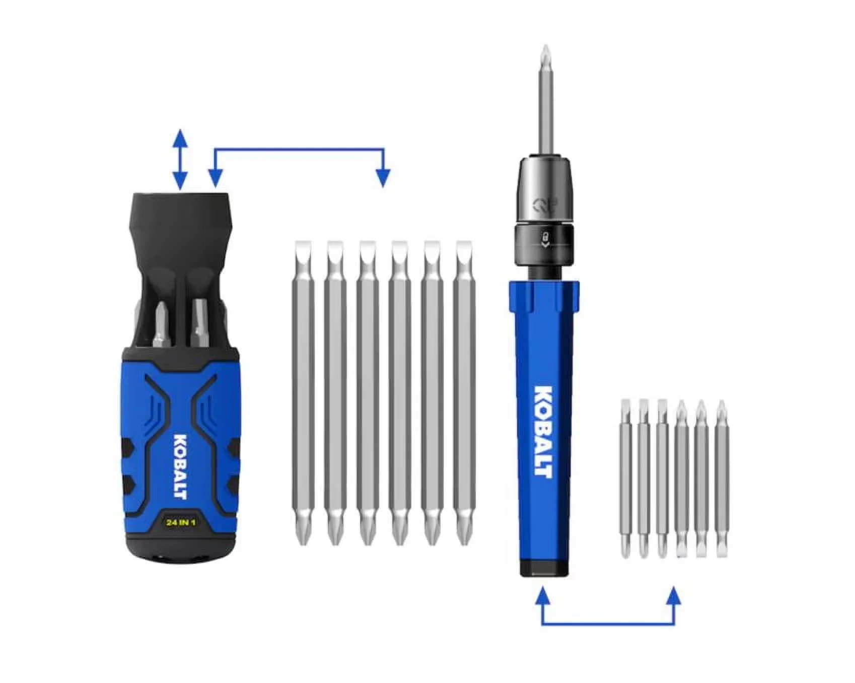 Stylish Hand Tool Set with Ergonomic Handle - 24-in-1 QL3 - Space-Saving Design Model 420657