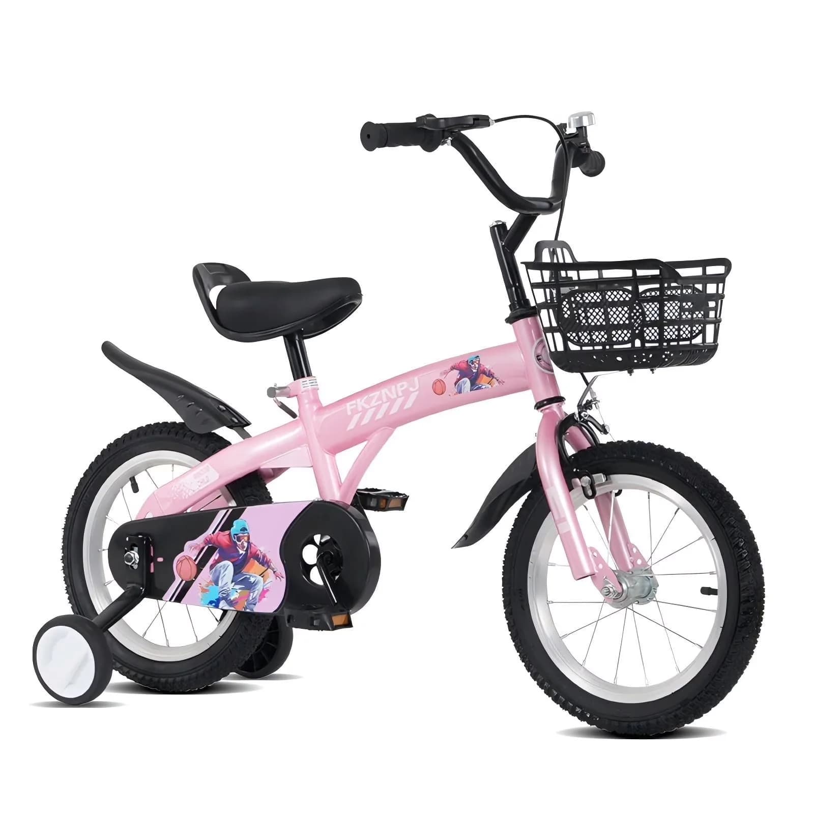 Efficient Kids Bike with Adjustable Seat Height, Adjustable Handlebar Height, Lightweight - Pink Model B77092