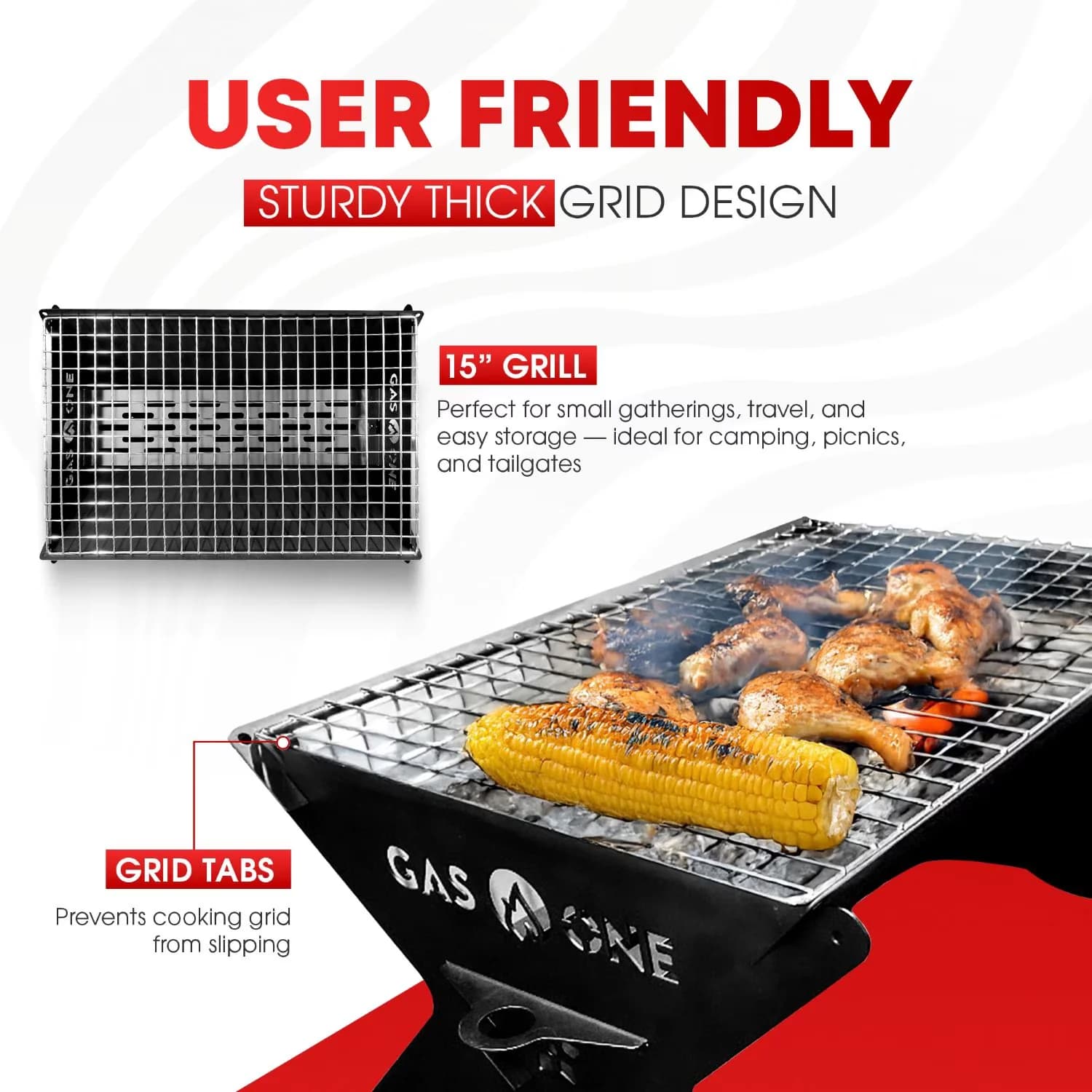 Stylish Flat Top Grill with Foldable, Portable, Foldable BBQ - Metal for Patio Model 7D58AD