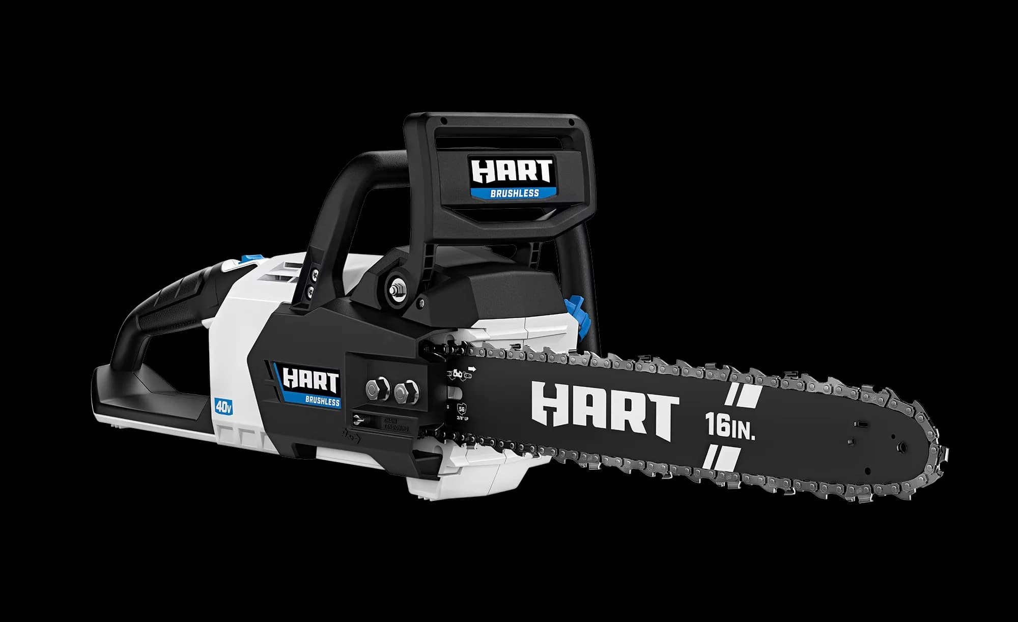 Sleek Chainsaw with Battery, 40V, Anti-Vibration - White - Durable Build Model A32139