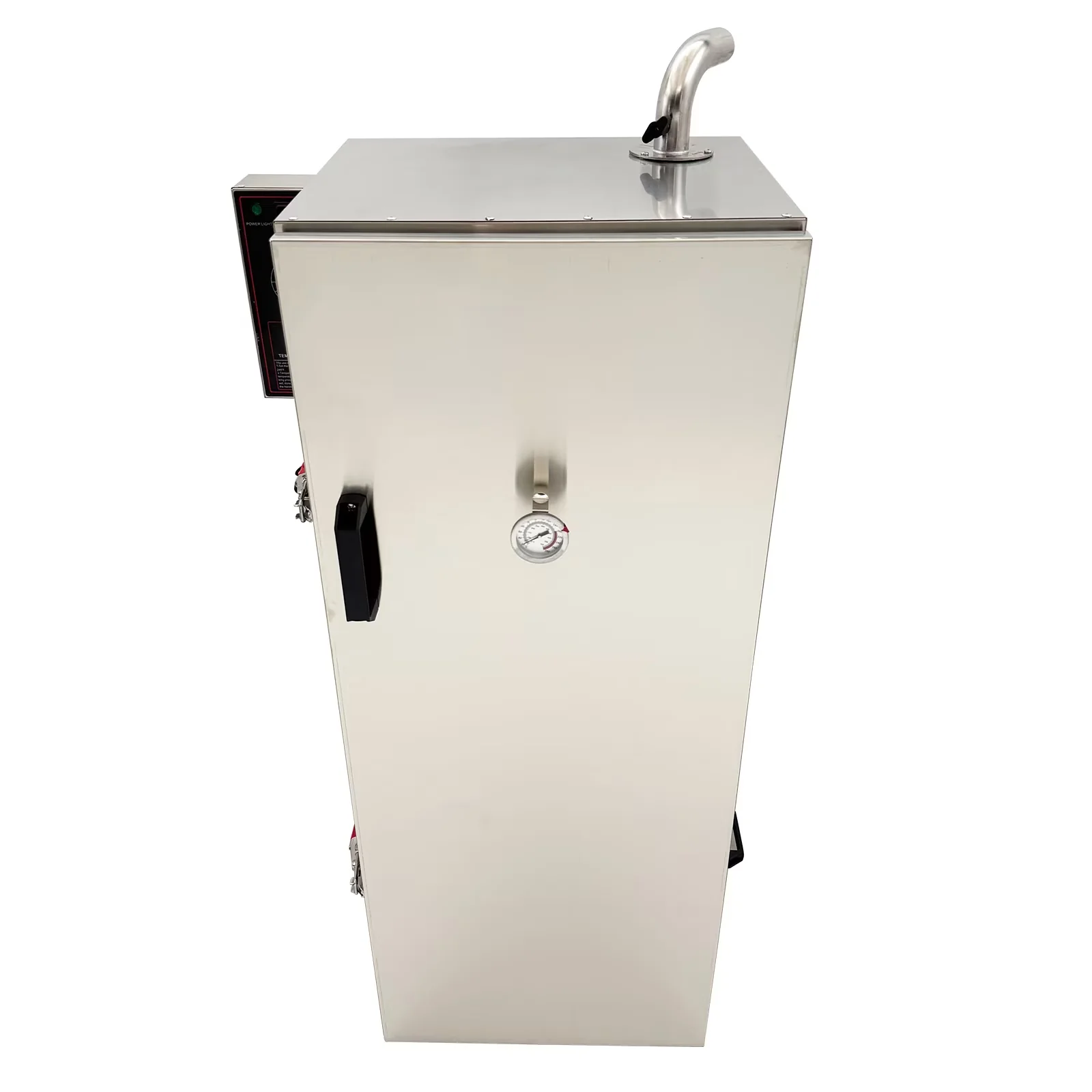Essential Charcoal Grill with Digital Display, 9 chrome-coated smoker racks with space. - Silver Stainless Steel Model 1CE4F5