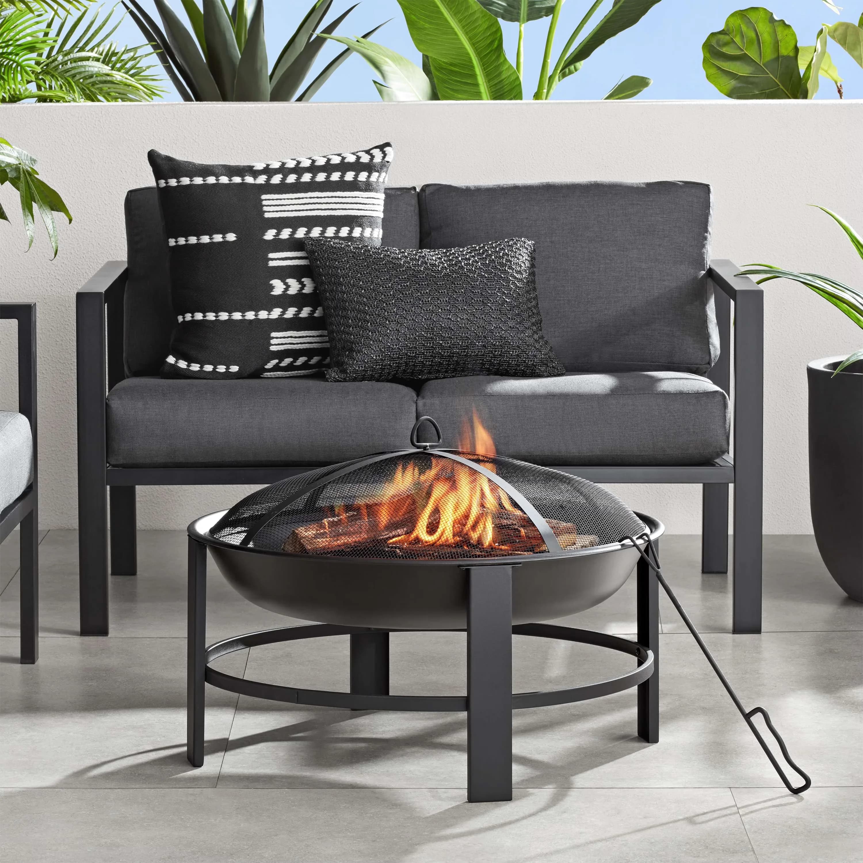 Durable Outdoor Heating with Rust Resistant, Steel Frame - Steel Black Model B7A54E