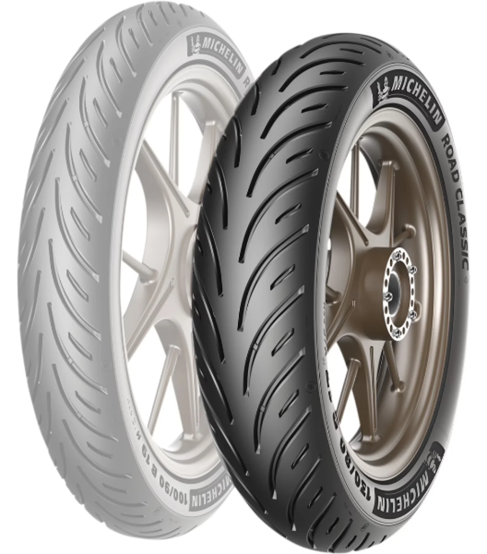 Versatile Motorcycle Tire with Wet Or Dry, Road Classic Rear 4.00B18 (38992) - Black Model 151B2B