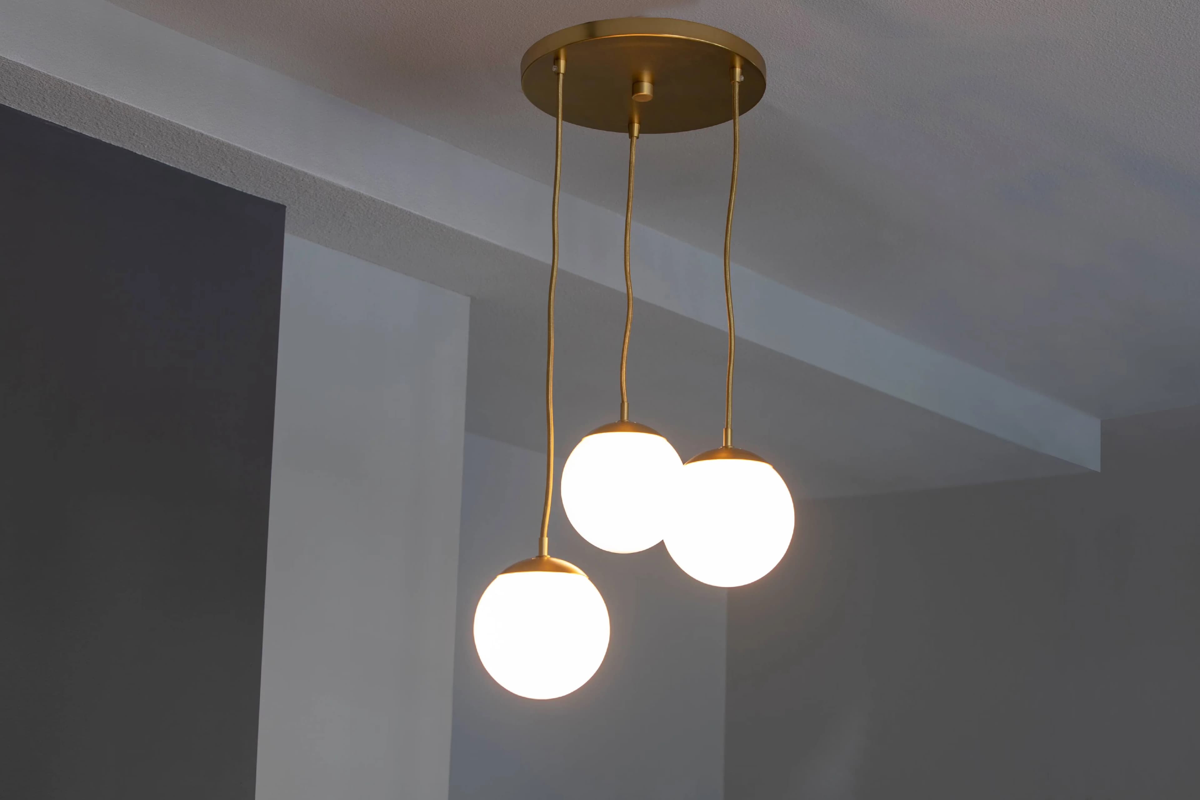 Essential Ceiling Lights Fixture with Incandescent, Antique Brass - Metal Model 30AFDD