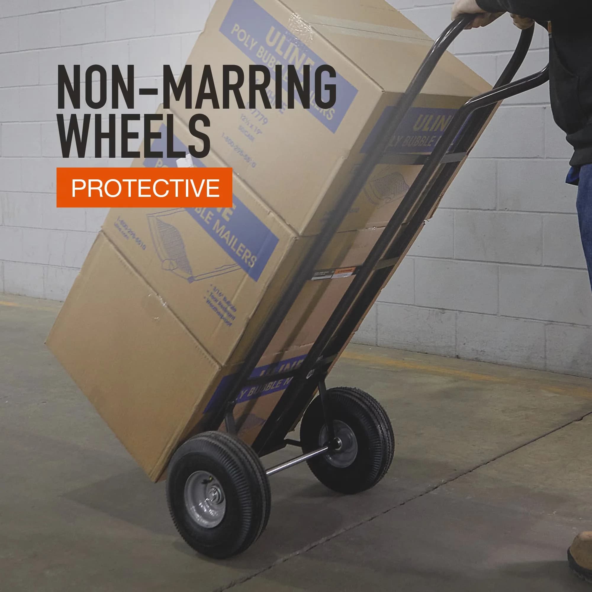 Classic Moving with Durable, Steel Pneumatic Hand Truck, 600-Lb. Capacity - Steel Model C01835