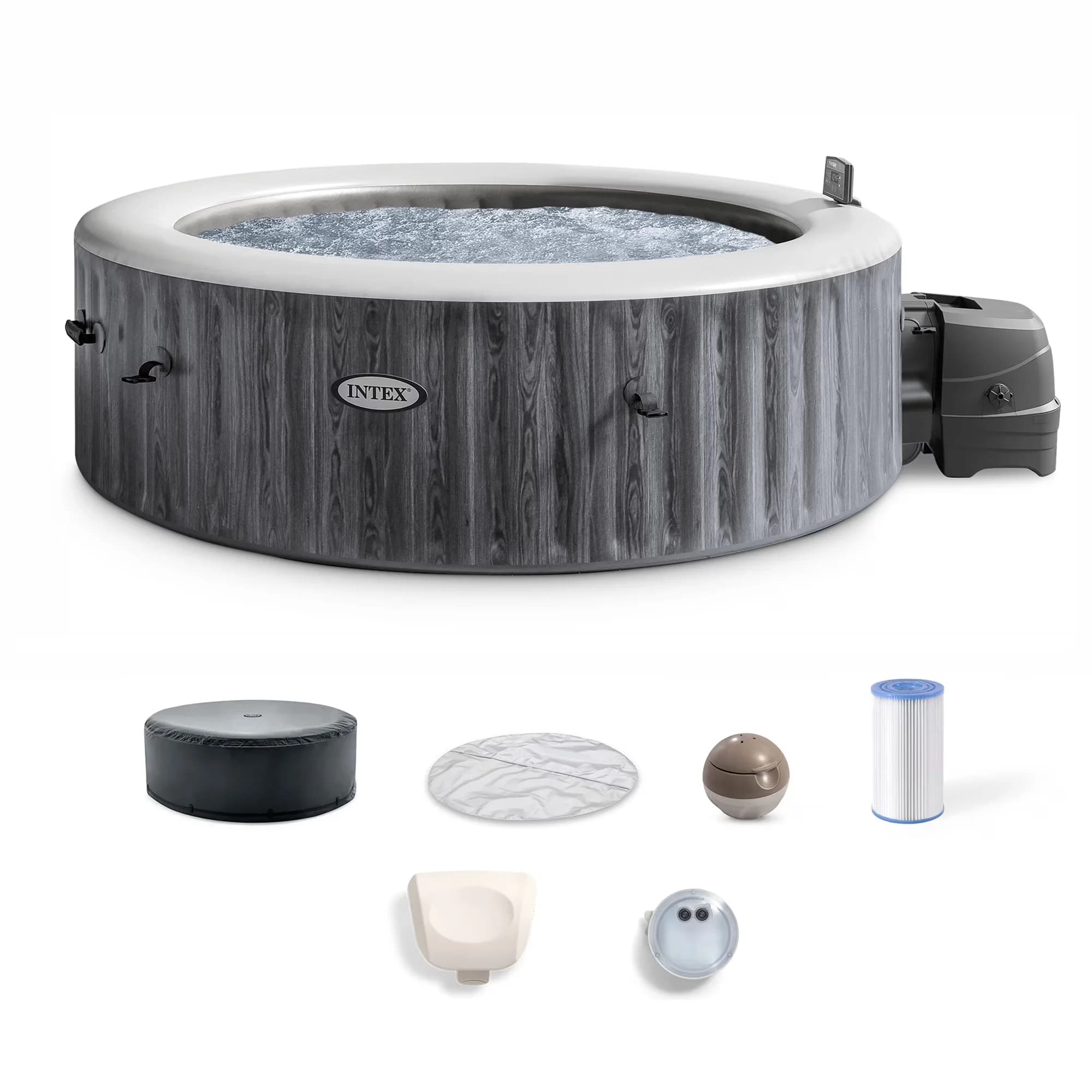 Versatile Hot Tub with Inflatable, 170 Bubble Jet, Cover - PureSpa - Satisfaction Guaranteed Model CF0C0D