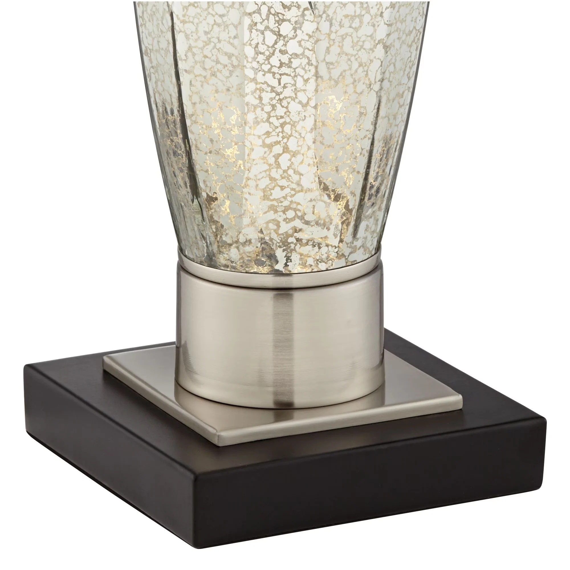 Compact Table Lamp with Incandescent, Modern - Silver Resin for Living Room, Bedroom Model 6F3033