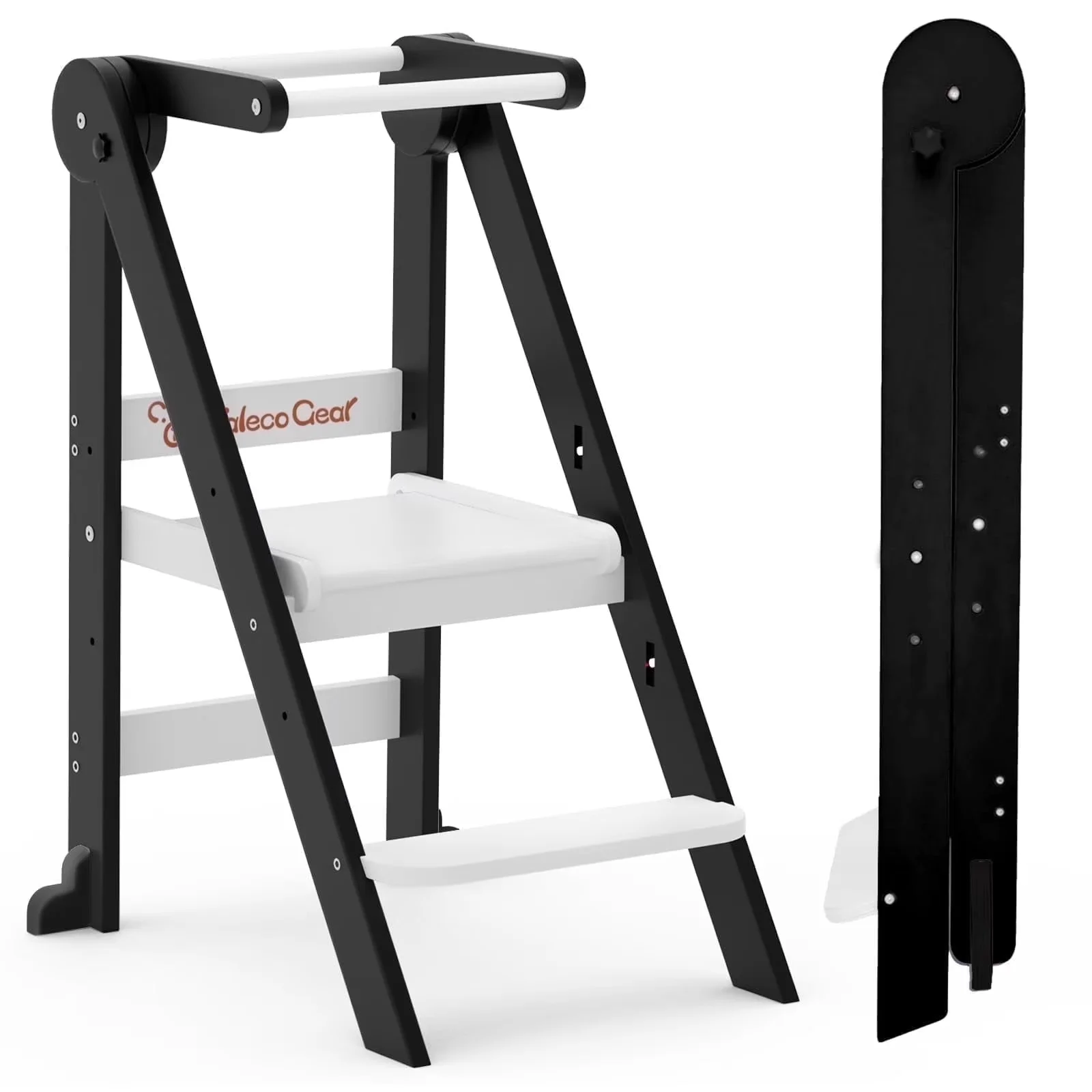 Ladders And Step Stool Efficient with Adjustable Height, Foldable - Wood Model 32BD34