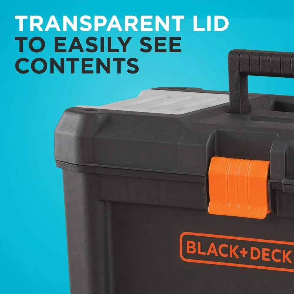 Professional Toolstorage with Lockable - Plastic Clear 10 - Ergonomic Design Model 10B397