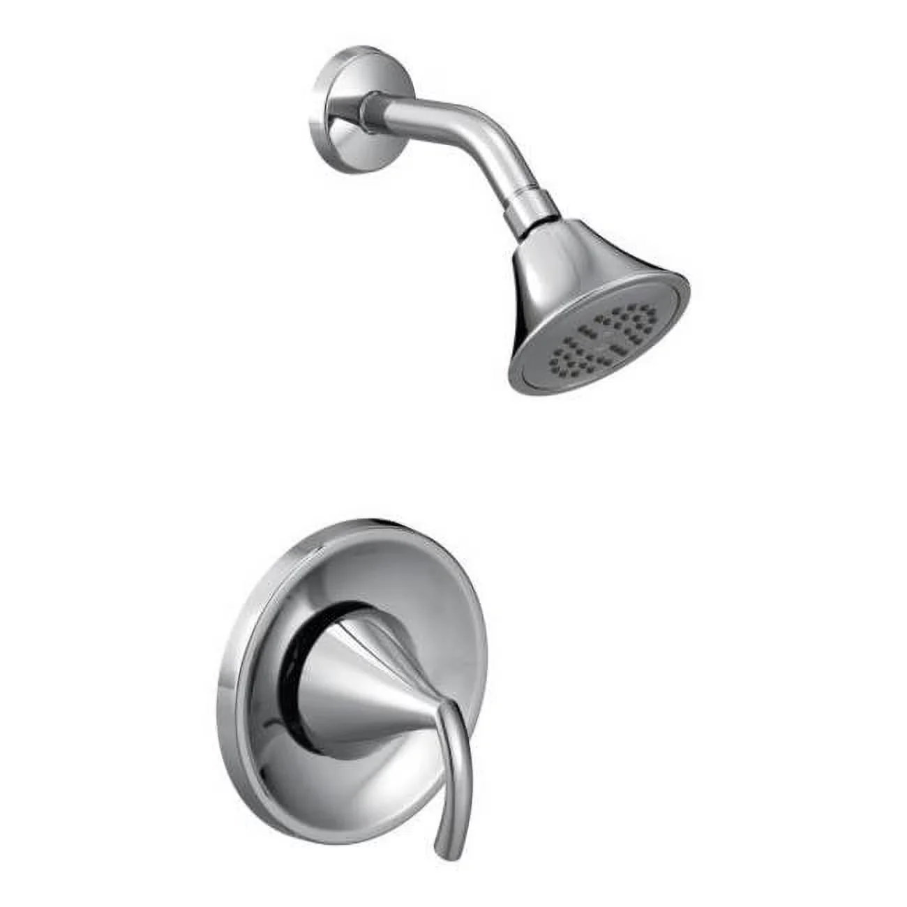 Reliable Shower Head with Pressure Balance, Chrome Manual 1-Handle Valve Trim - Silver Zinc Model 678A15
